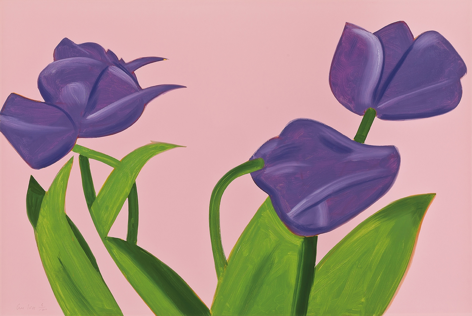 Alex Katz - Purple Tulips 1