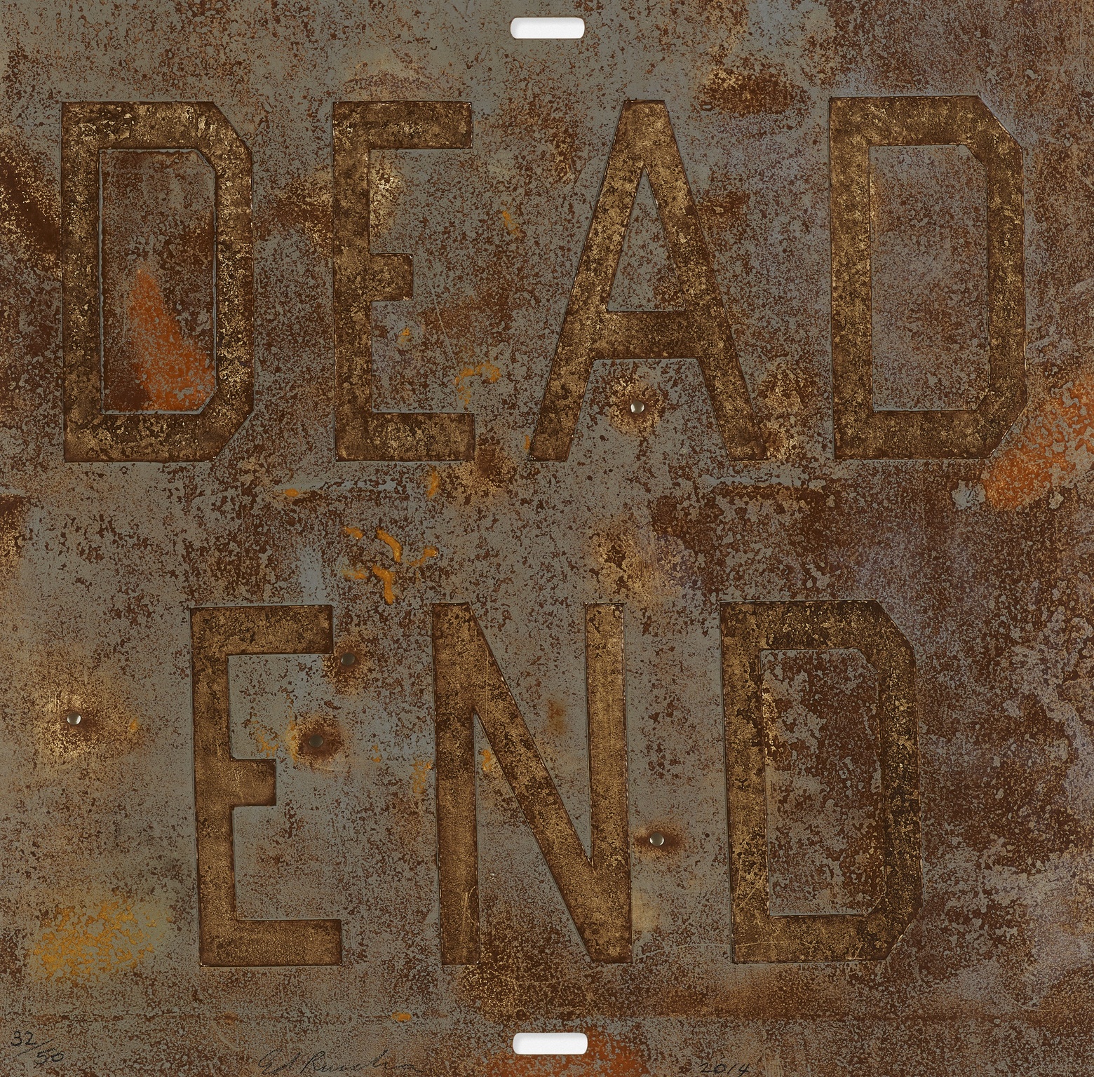 Ed Ruscha - Rusty Signs, Dead End I