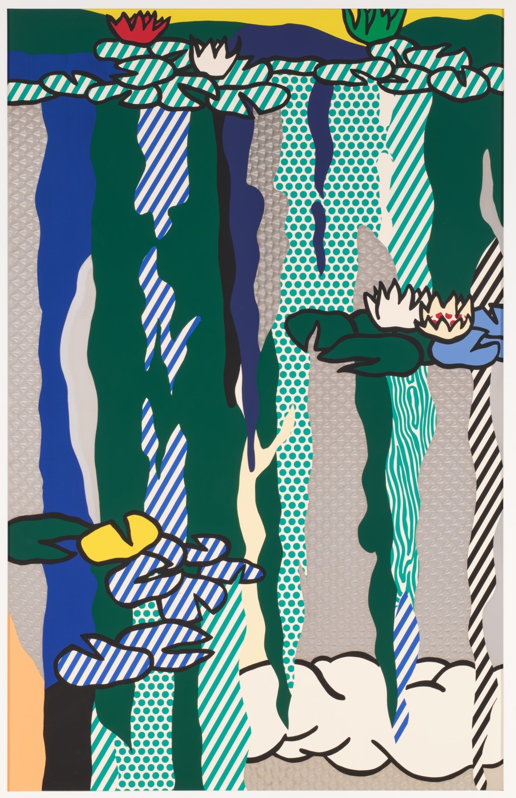 Roy Lichtenstein - Water Lilies with Cloud