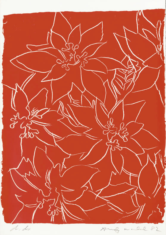 Andy Warhol - Poinsettias : one plate