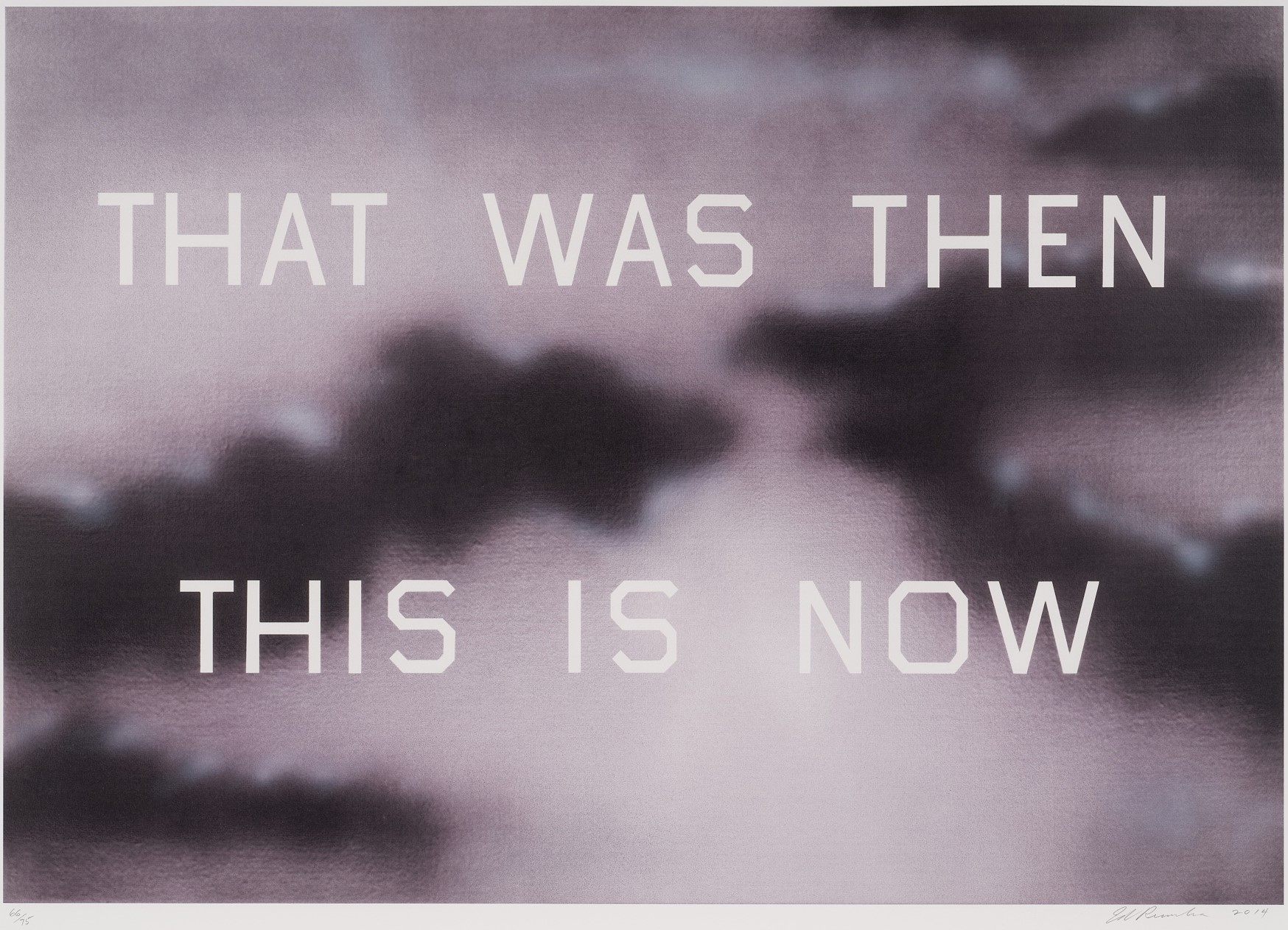 Ed Ruscha - That Was Then This Is Now