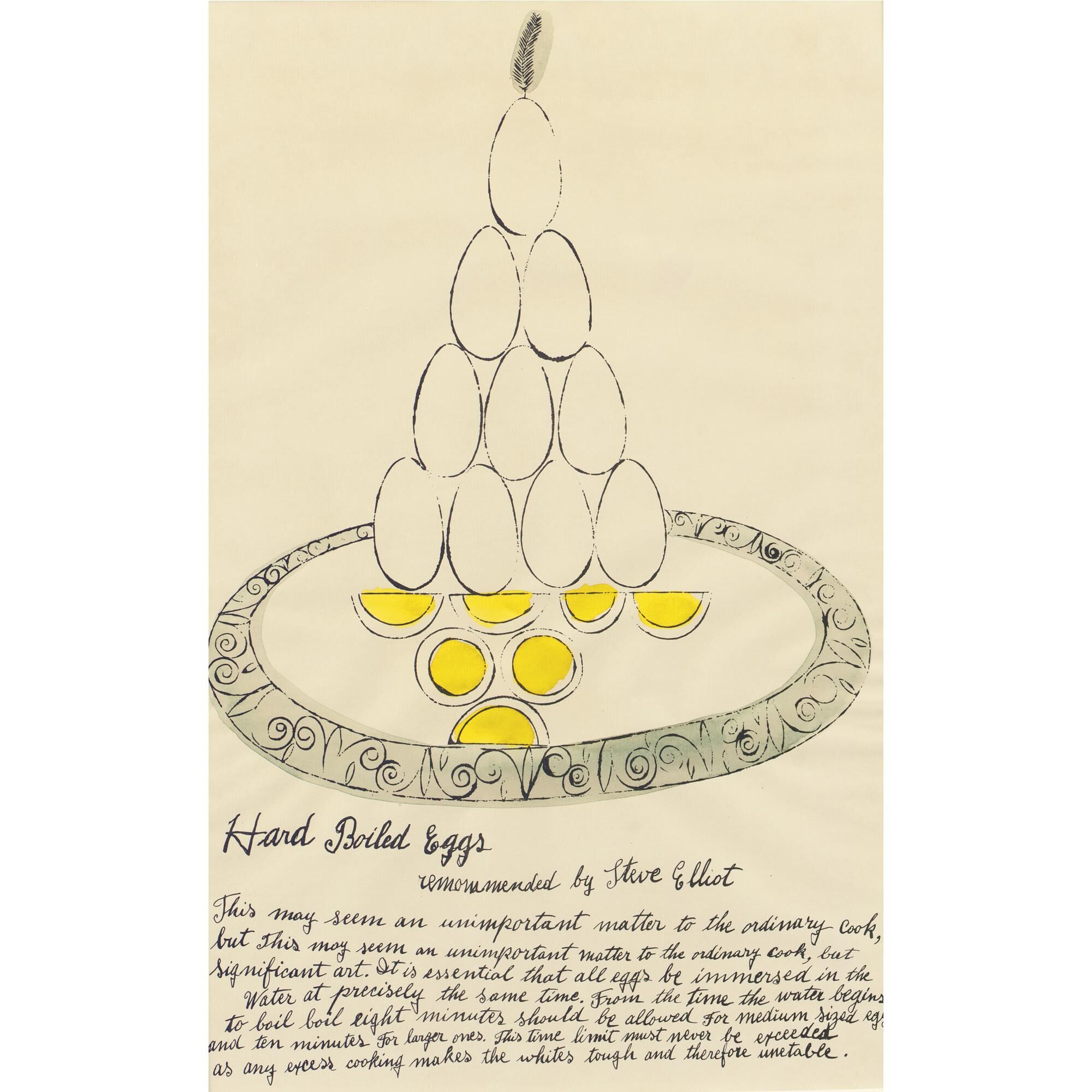 Andy Warhol - Hard Boiled Eggs (from Wild Raspberries)