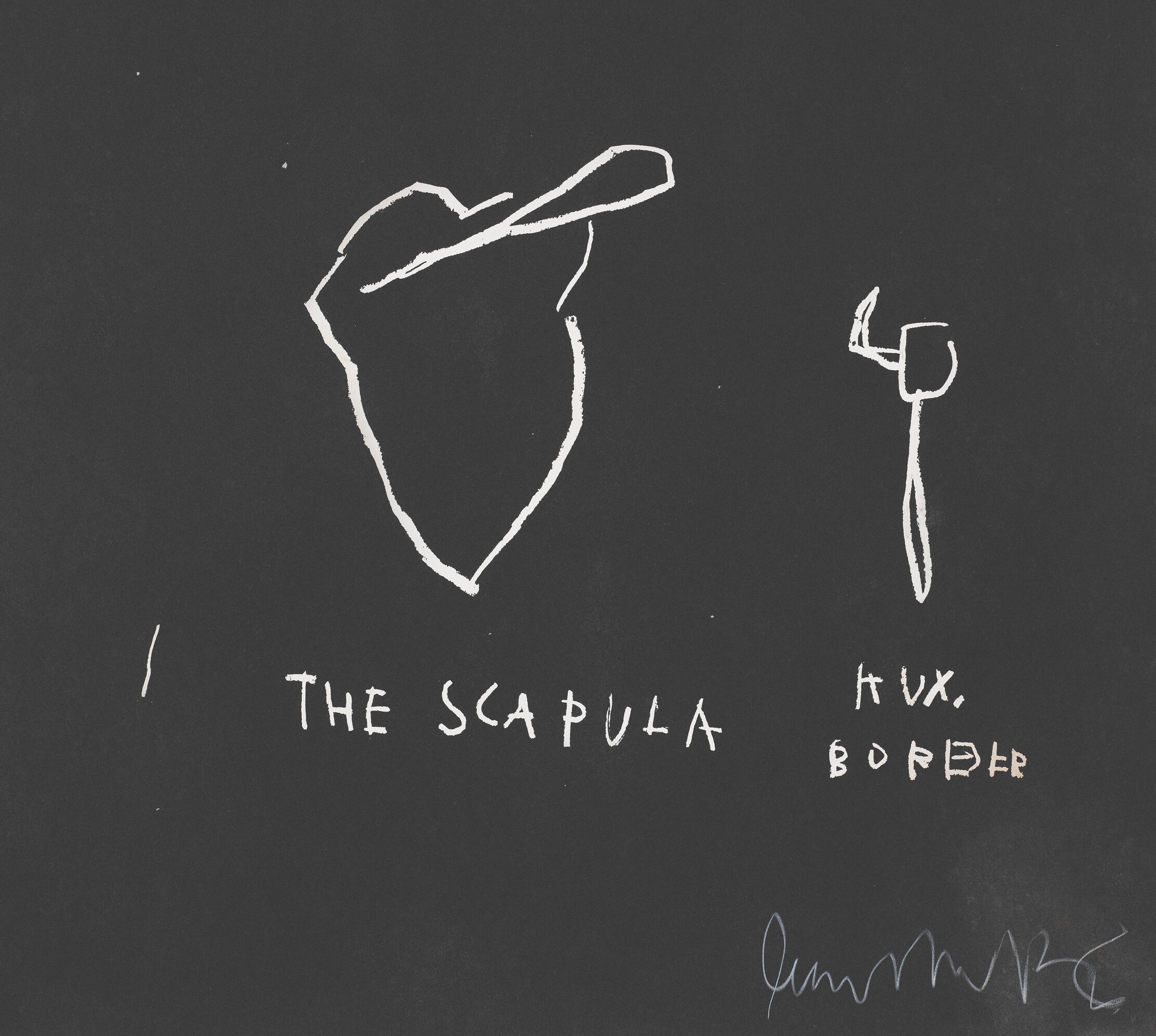 Jean-Michel Basquiat - Untitled (The Scapula), from Anatomy