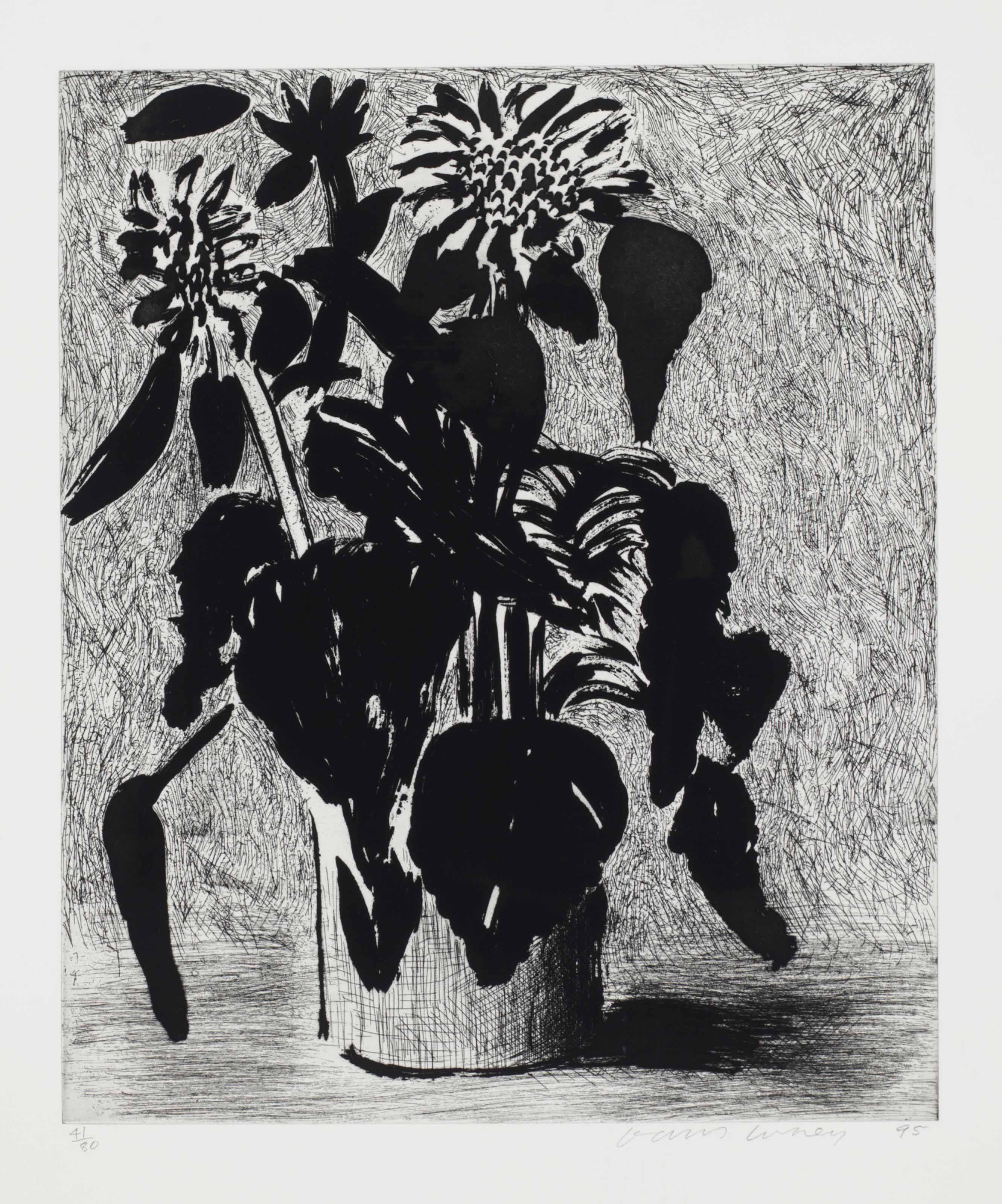 David Hockney - Sunflowers, II