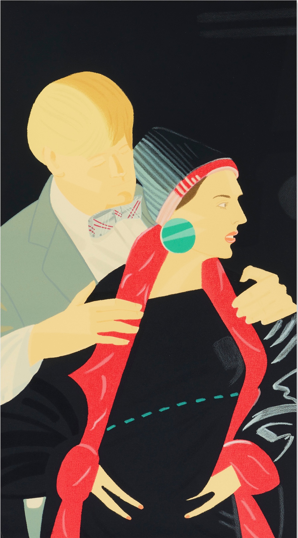 Alex Katz - Red Grooms and Elizabeth Ross (from Pas de Deux)