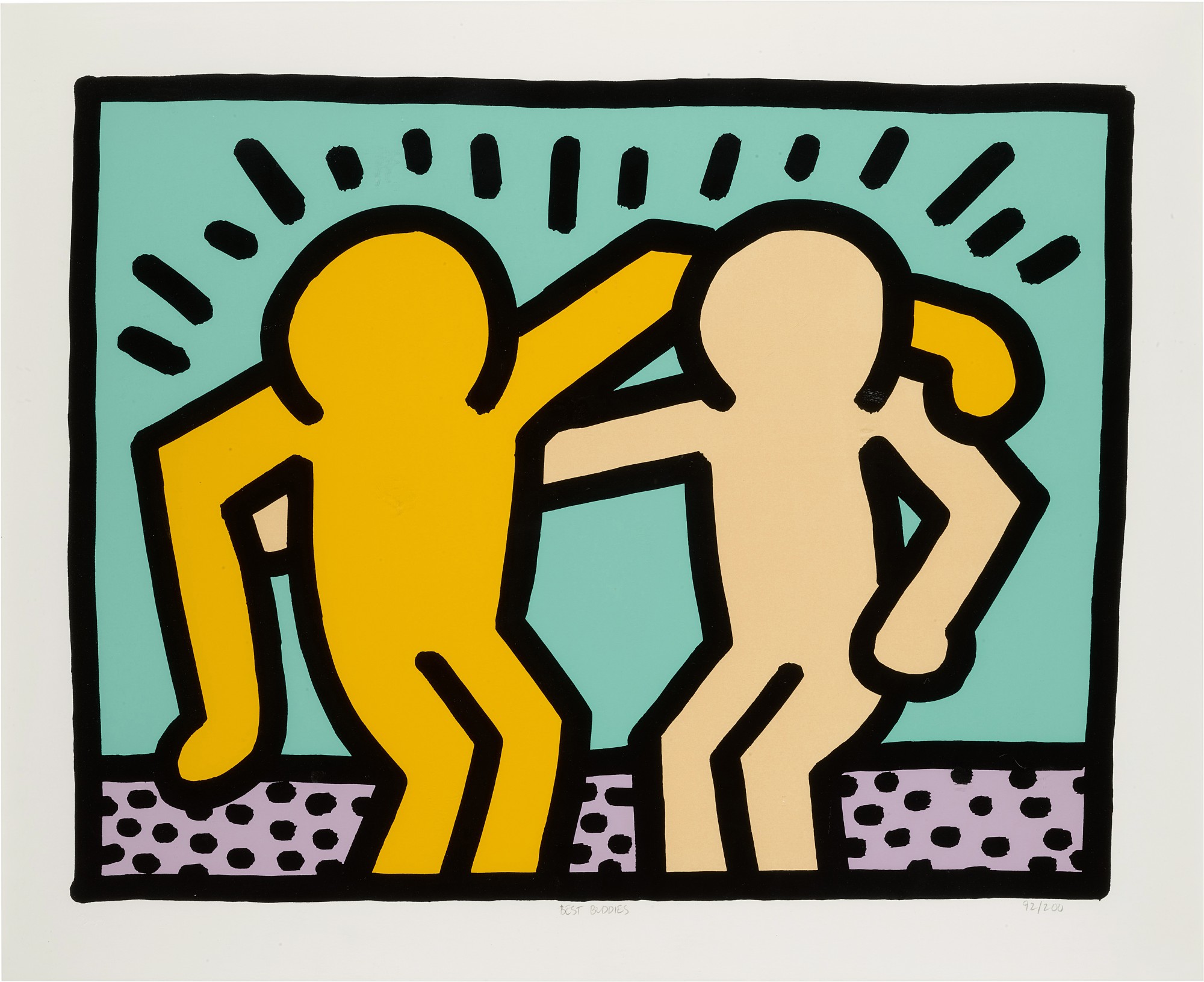 Keith Haring - Best Buddies (Litmann pp. 184-185)