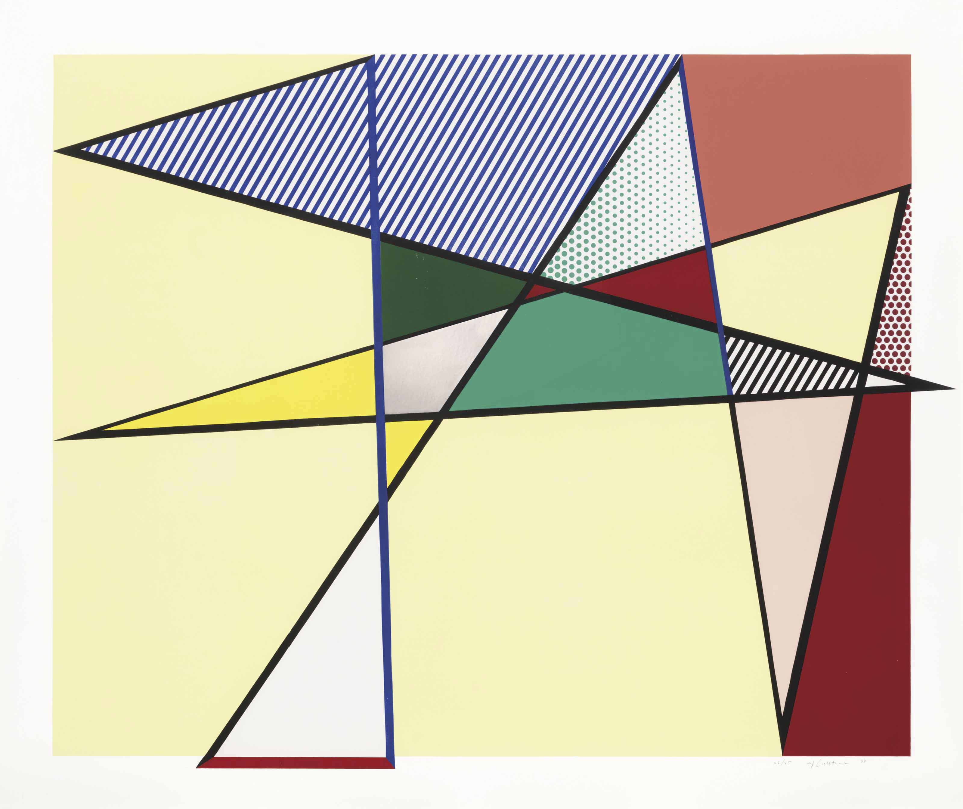 Roy Lichtenstein - Imperfect 67 x 79 ", from Imperfect Series