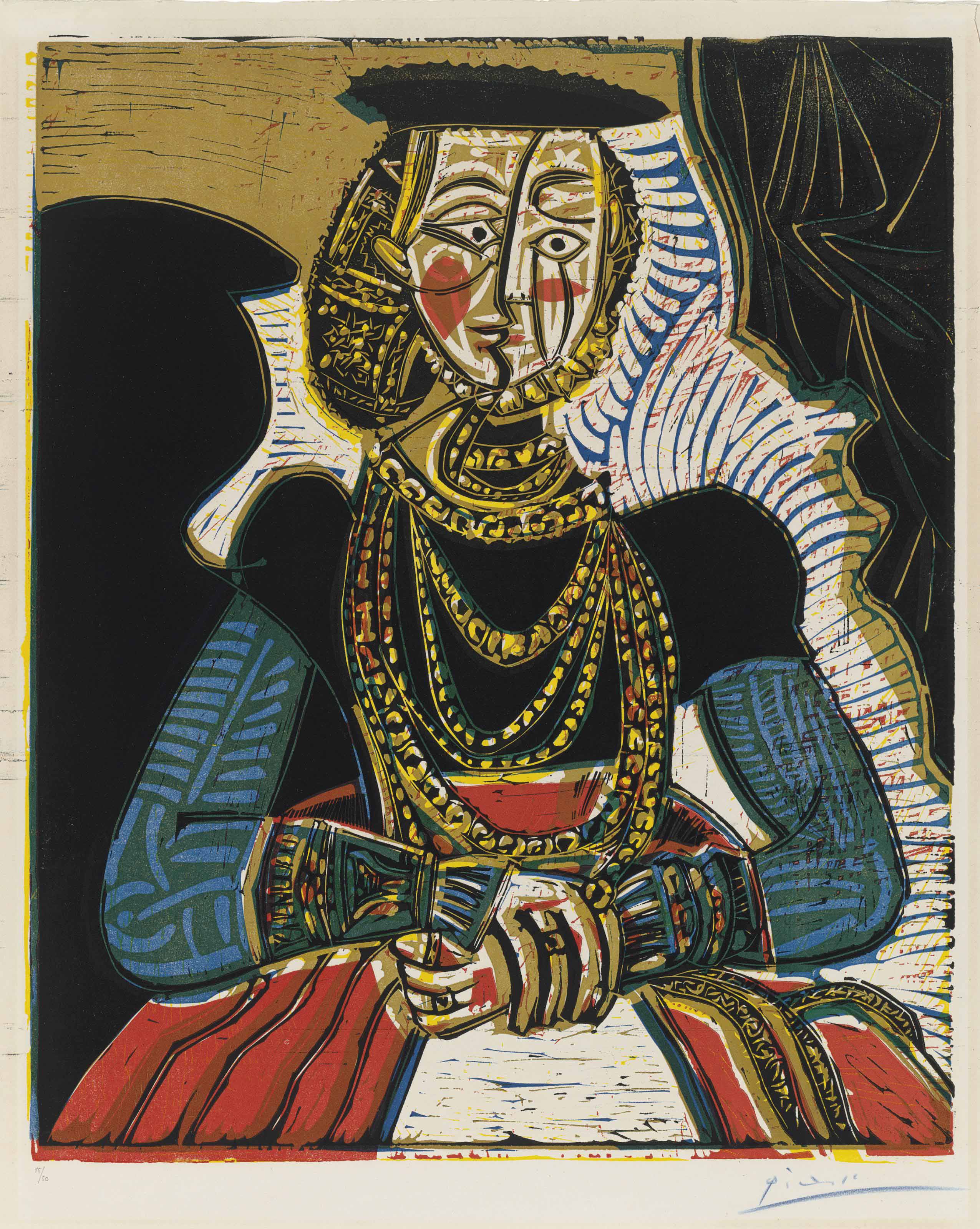 Pablo Picasso - Buste de femme d'après Cranach le Jeune