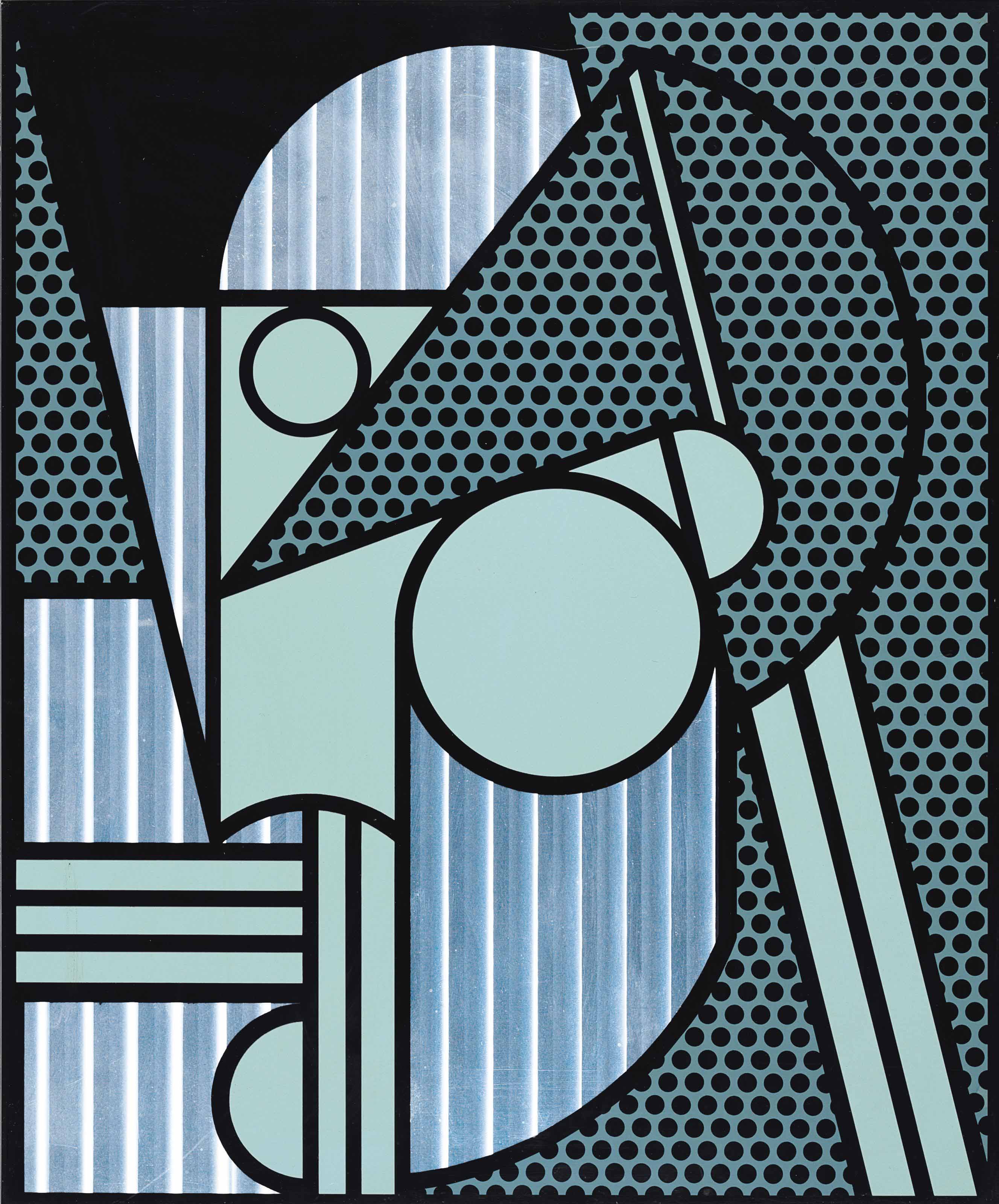 Roy Lichtenstein - Modern Head #4 from Modern Head Series