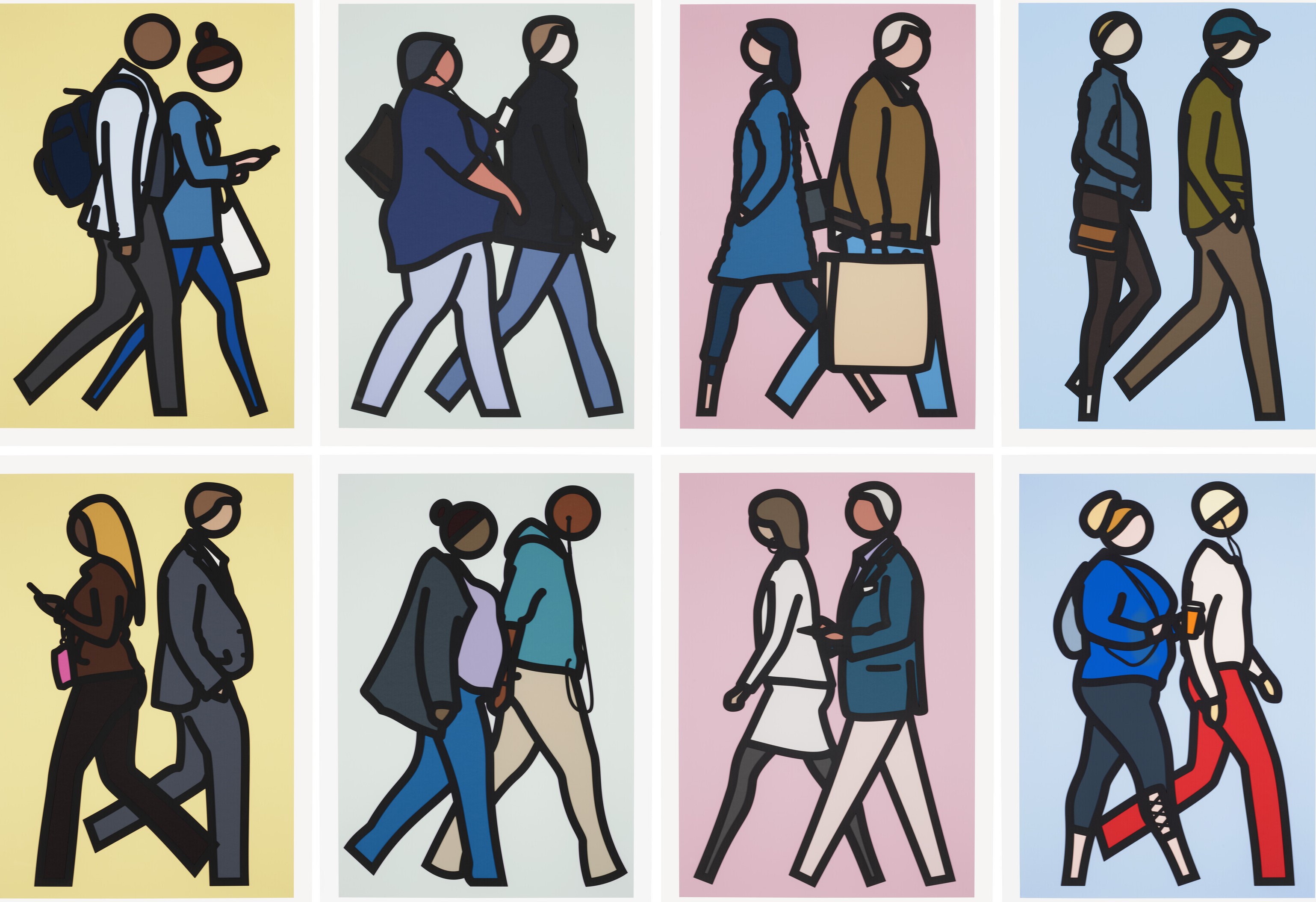 Julian Opie - New York Couples.