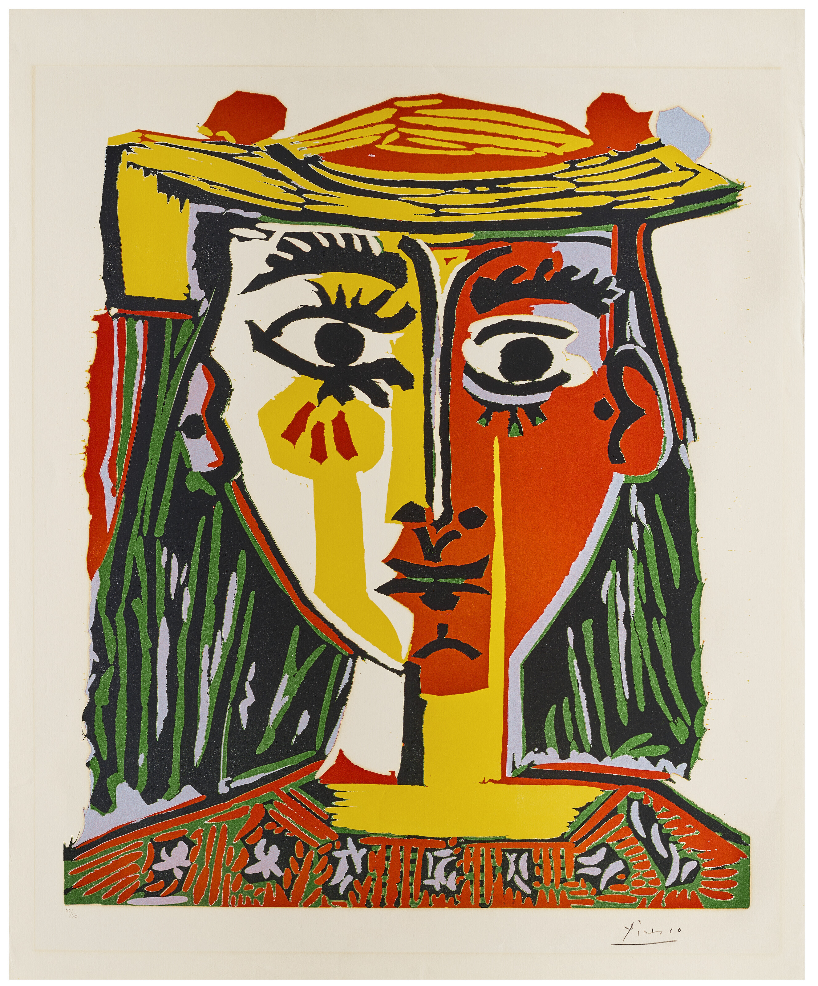 Pablo Picasso - Buste de femme au chapeau