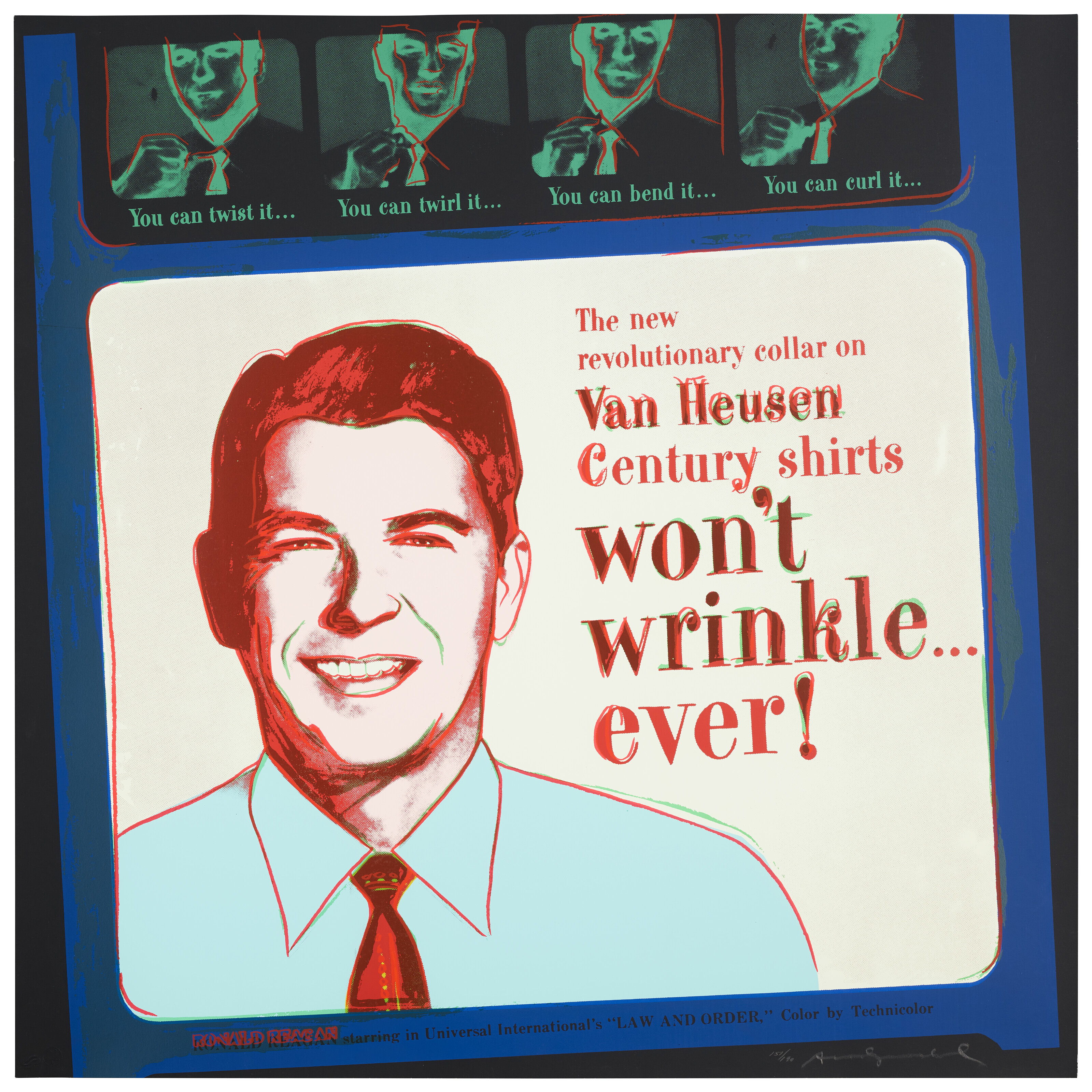 Andy Warhol - Van Heusen (Ronald Reagan), from Ads