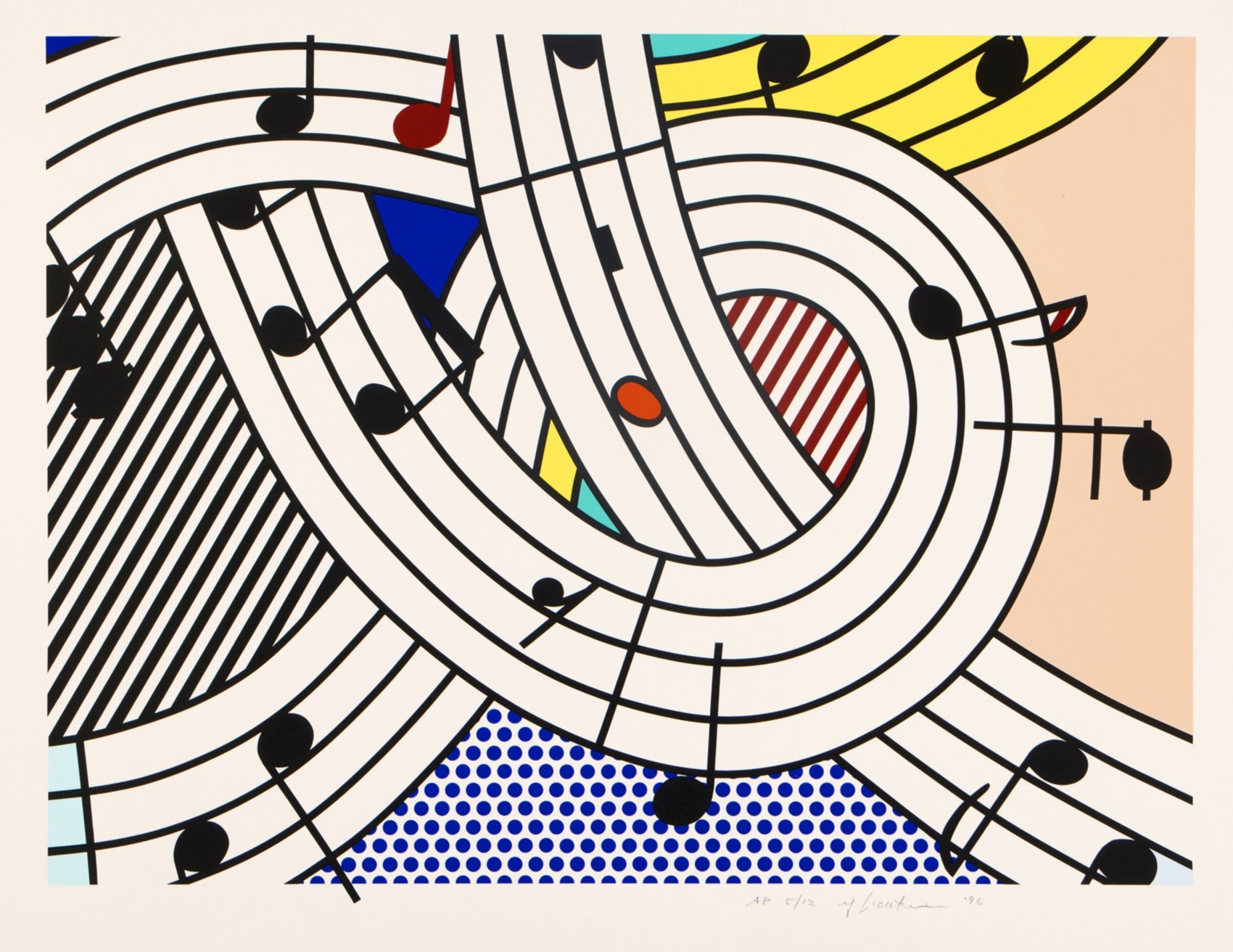 Roy Lichtenstein - Composition II (Corlett 298; RLCR 4497)