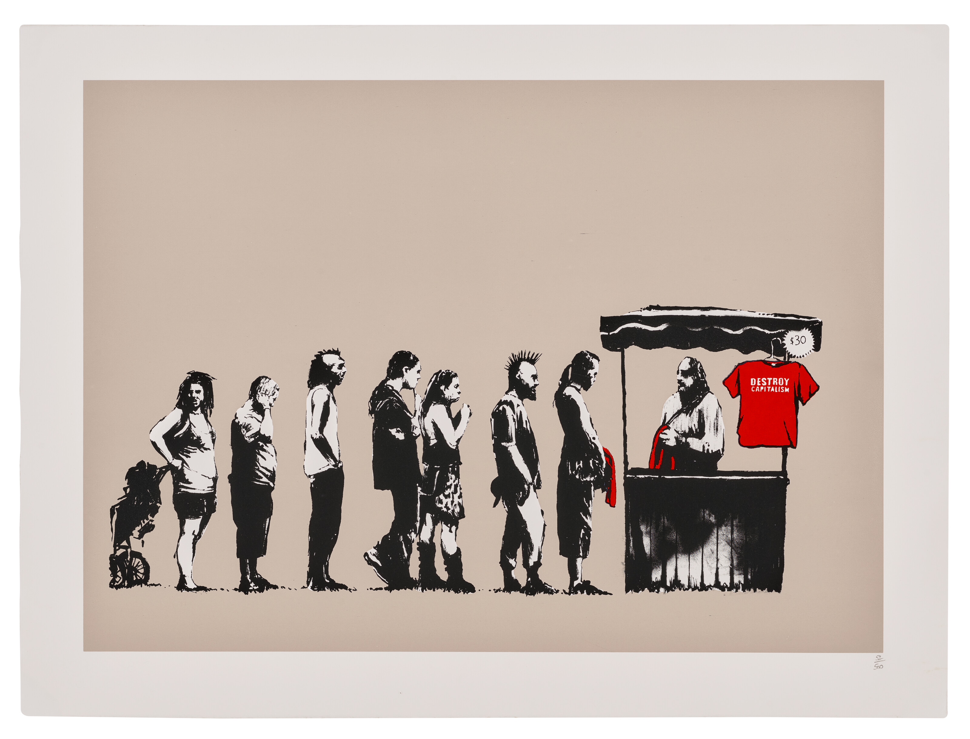 Banksy - Festival (Destroy Capitalism)