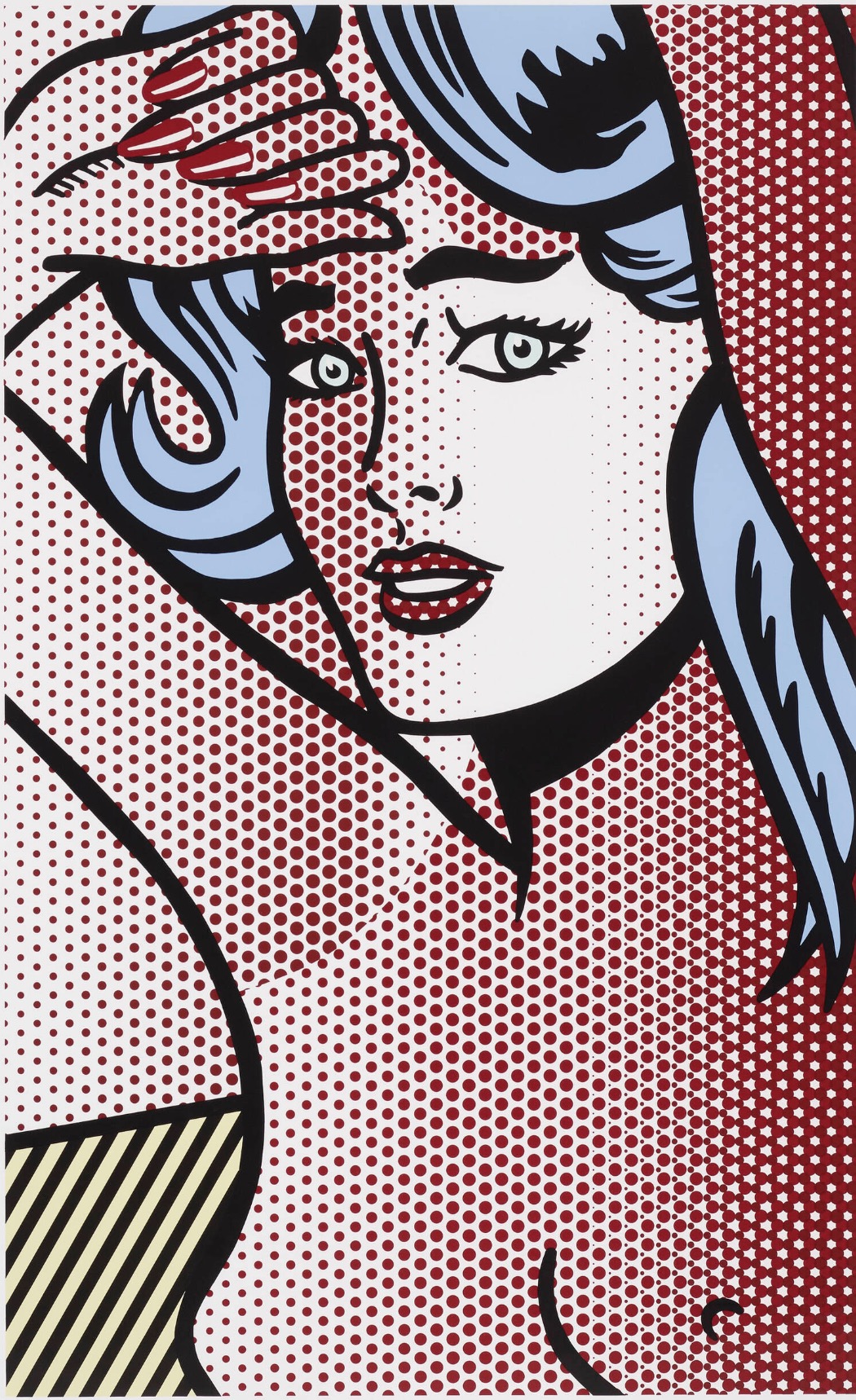 Roy Lichtenstein - Nude with Blue Hair (from the Nude series)
