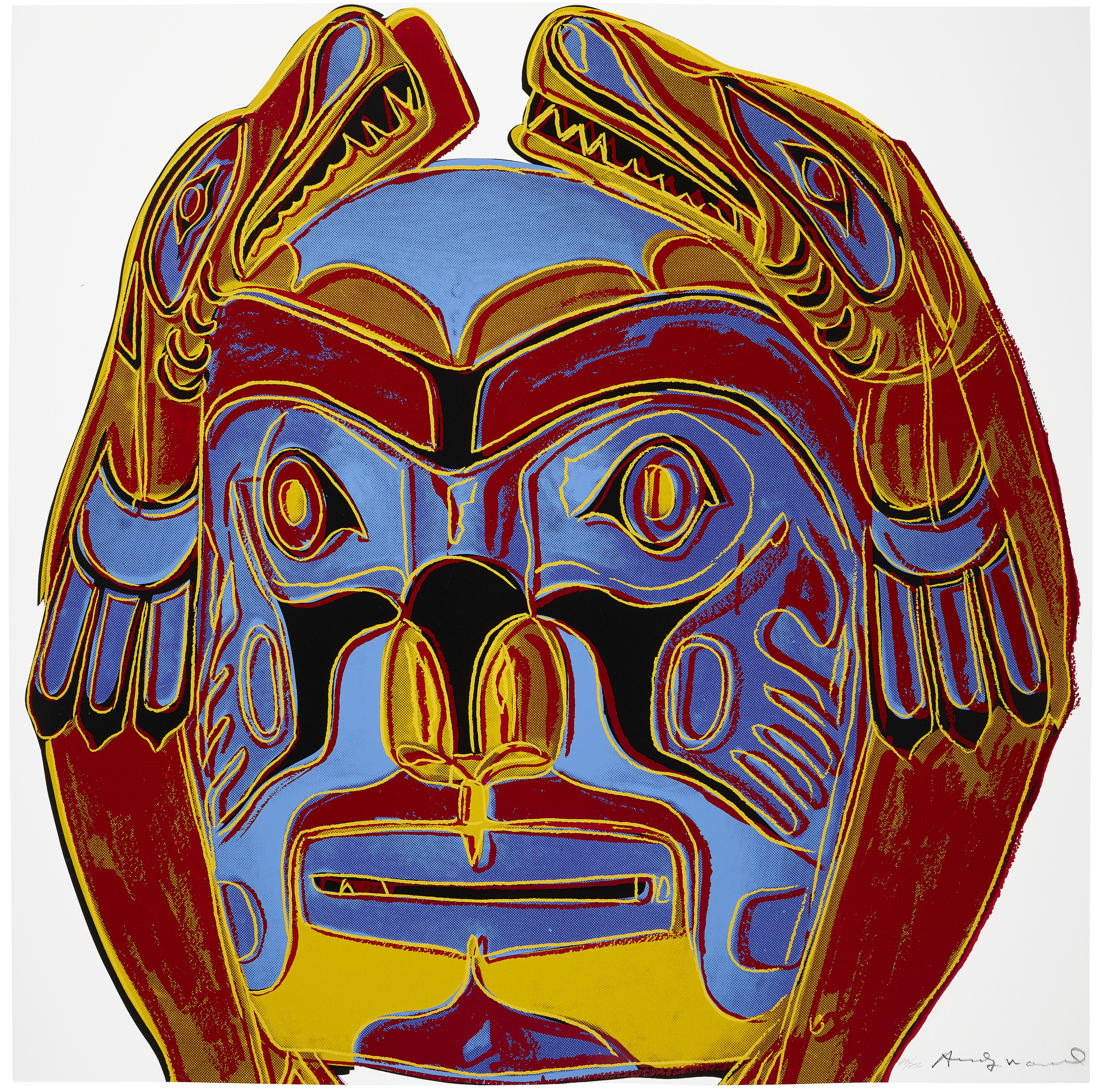 Andy Warhol - Northwest Coast Mask, from Cowboys and Indians