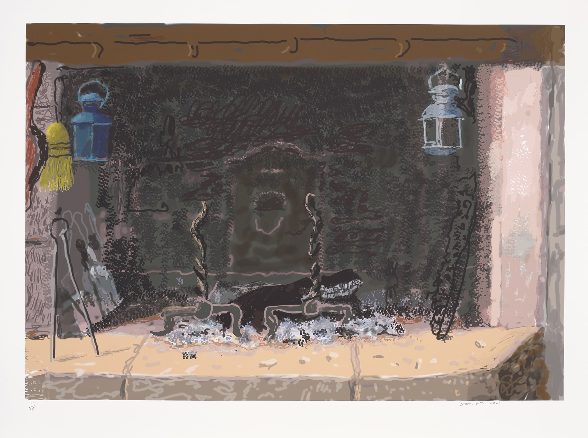 David Hockney - No Fire, from My Normandy
