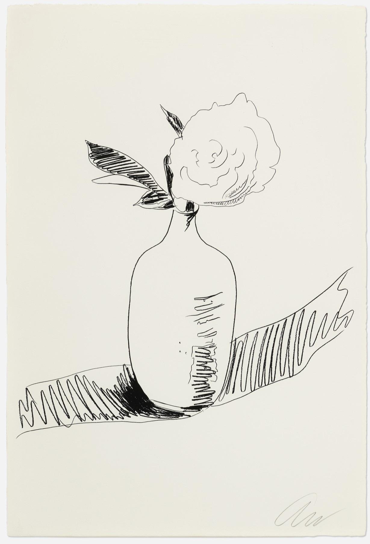 Andy Warhol - Flowers (Black and White)