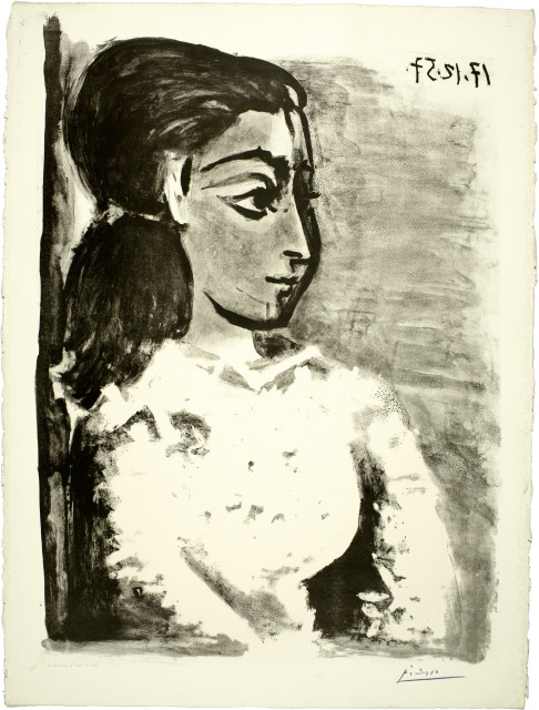 Pablo Picasso - Buste de femme au corsage blanc