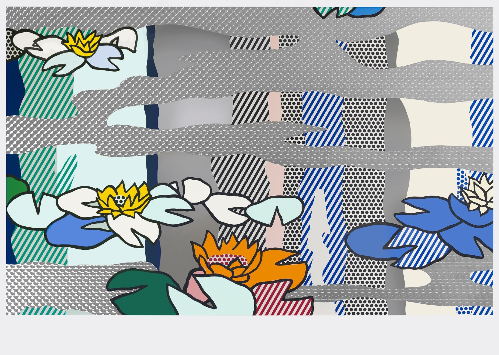 Roy Lichtenstein - Water Lily Pond with Reflections
