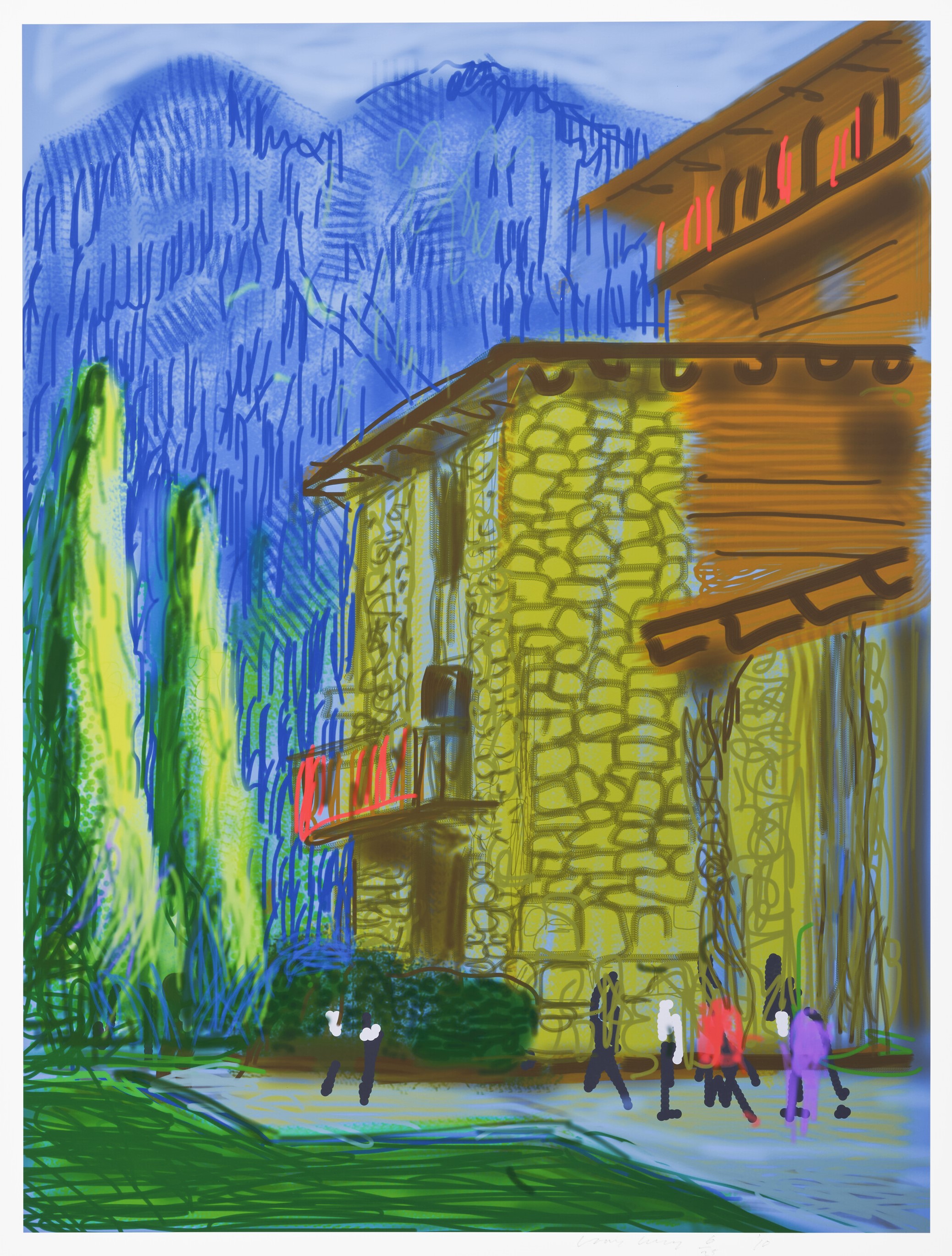 David Hockney - Untitled No. 1, from The Yosemite Suite