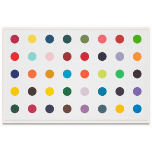 Damien Hirst - Methyl Phenylsulfoxide, from: 12 Woodcut Spots