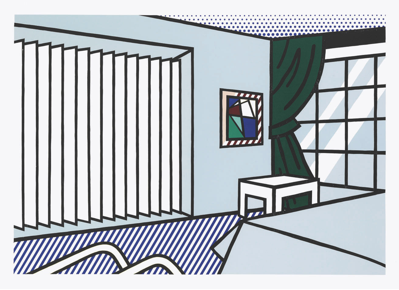 Roy Lichtenstein - Bedroom, from Interior Series