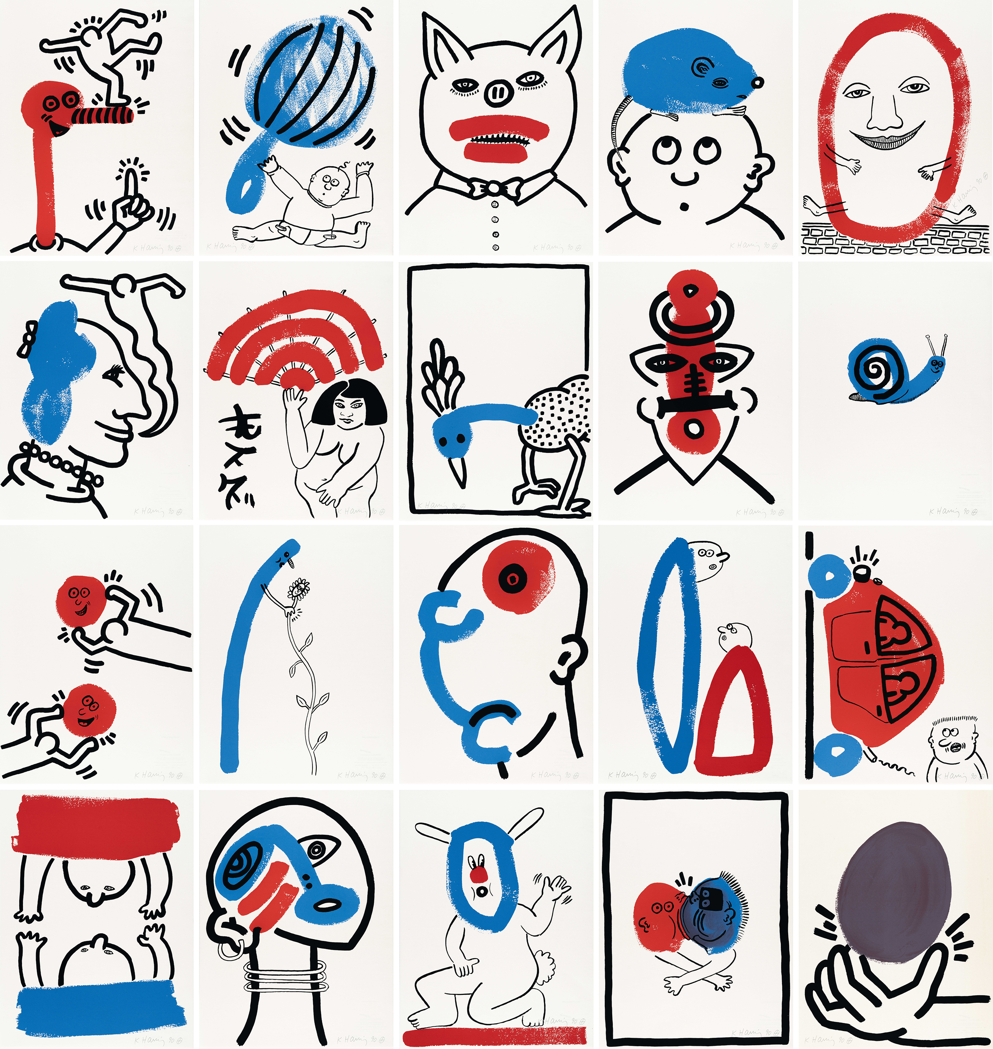 Keith Haring - The Story of Red and Blue