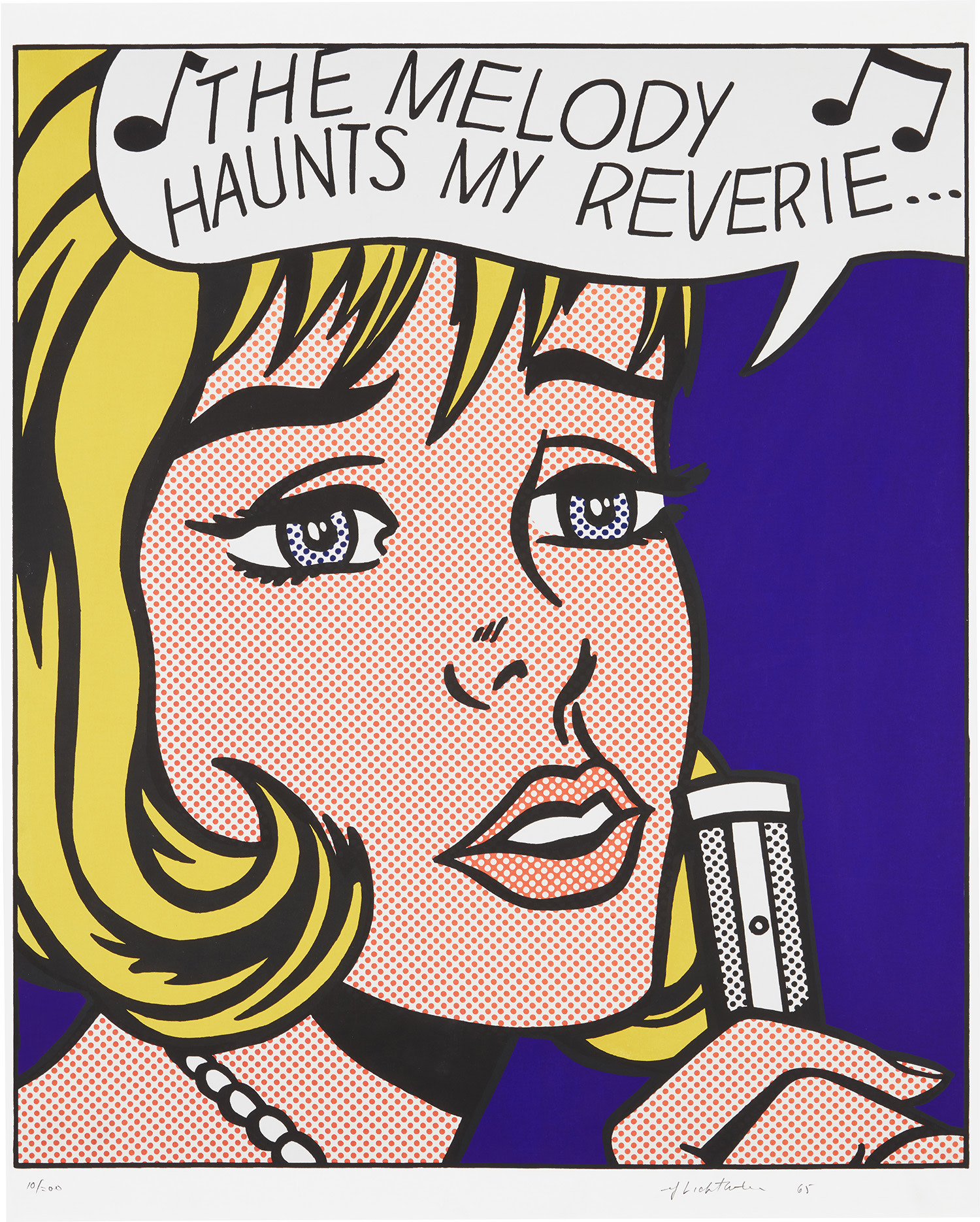 Roy Lichtenstein - Reverie, from 11 Pop Artists, Volume II (C. 38)
