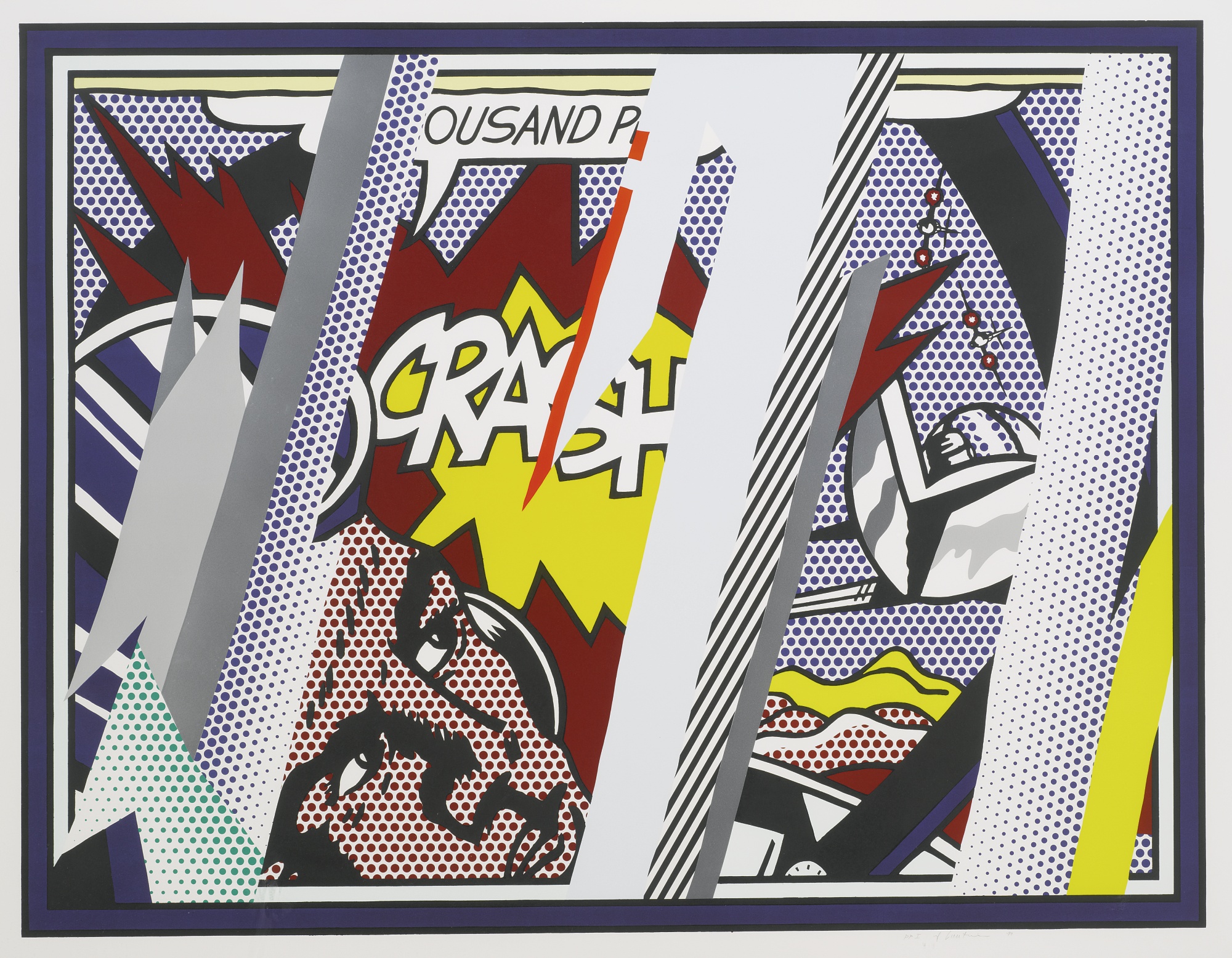 Roy Lichtenstein - REFLECTIONS ON CRASH (C. 239)