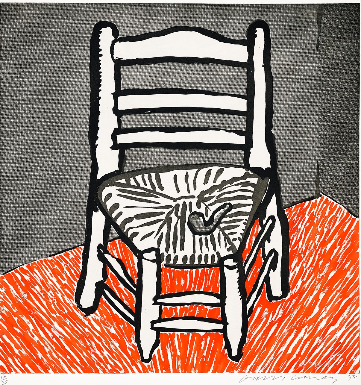 David Hockney - Van Gogh Chair (White)