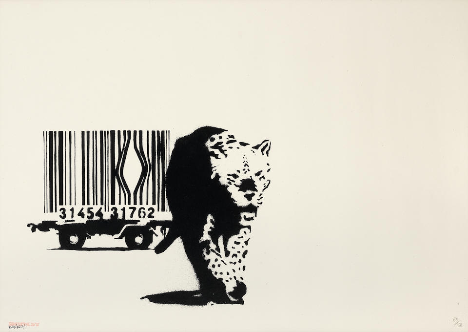 Banksy - Barcode Leopard