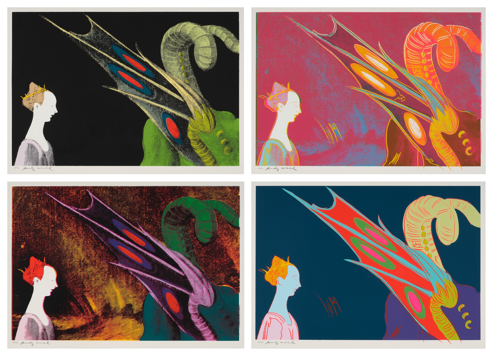 Andy Warhol - Details of Renaissance Paintings (Paolo Uccello, St. George and the Dragon, 1460)