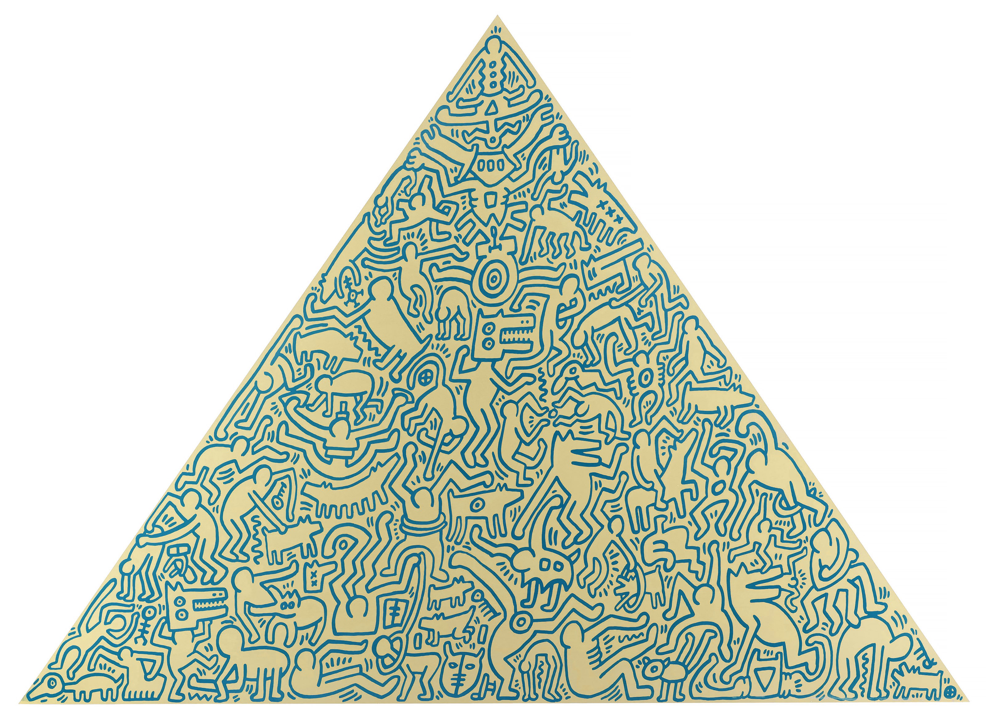 Keith Haring - Pyramids: one print