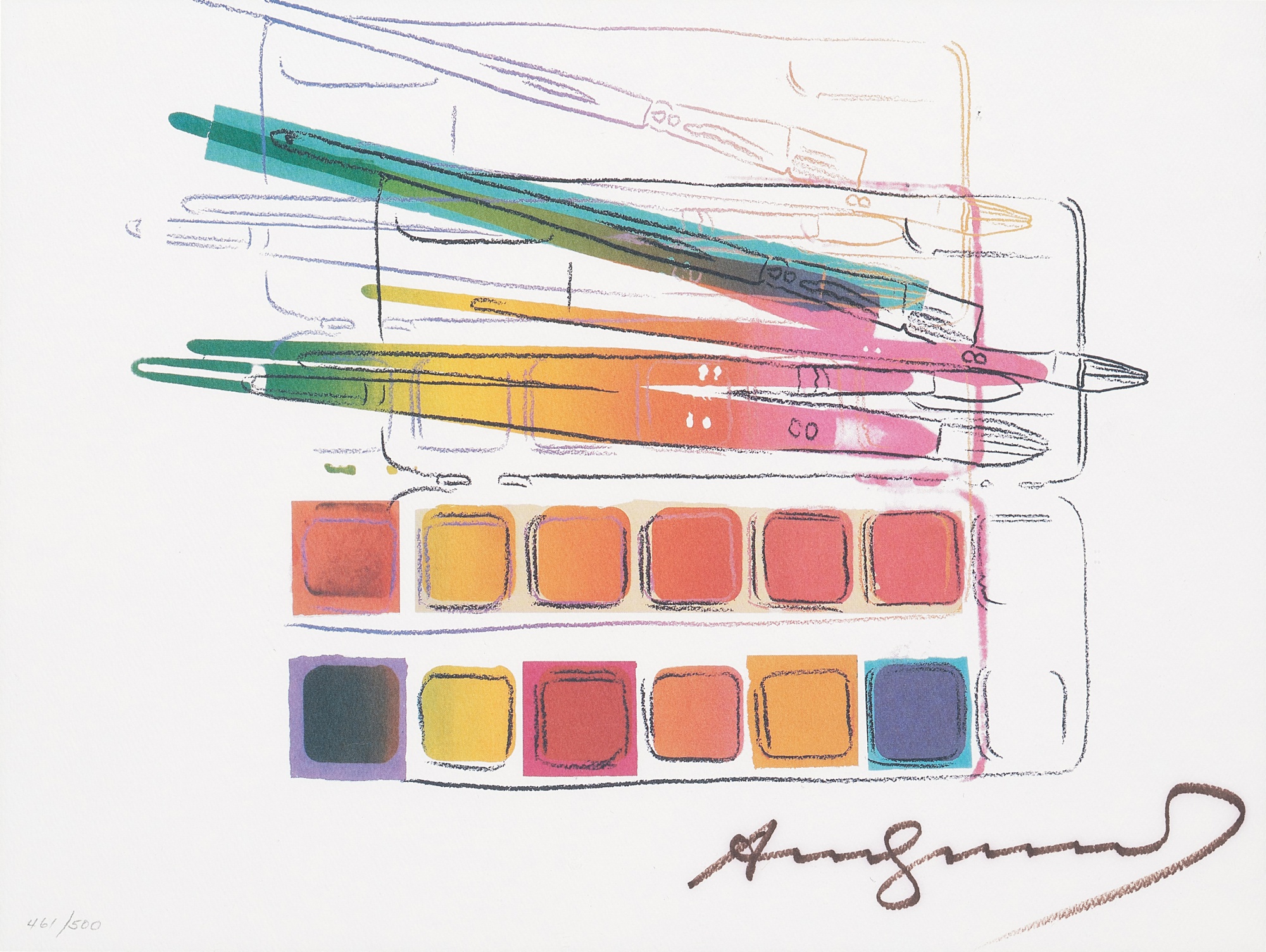 Andy Warhol - Watercolor Paintkit with Brushes