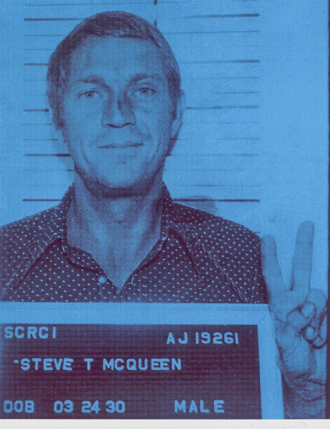 Russell Young - Steve McQueen (from Pig Portraits series)