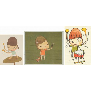 Yoshitomo Nara - 1. Marching on a Butterbur Leaf 2. Real One 3. Banging the Drum