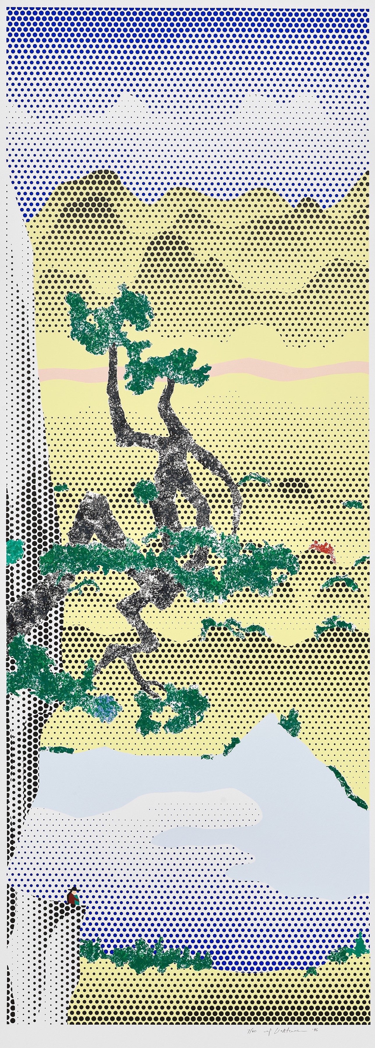 Roy Lichtenstein - Landscape with Poet (G. 1673, C. 303)