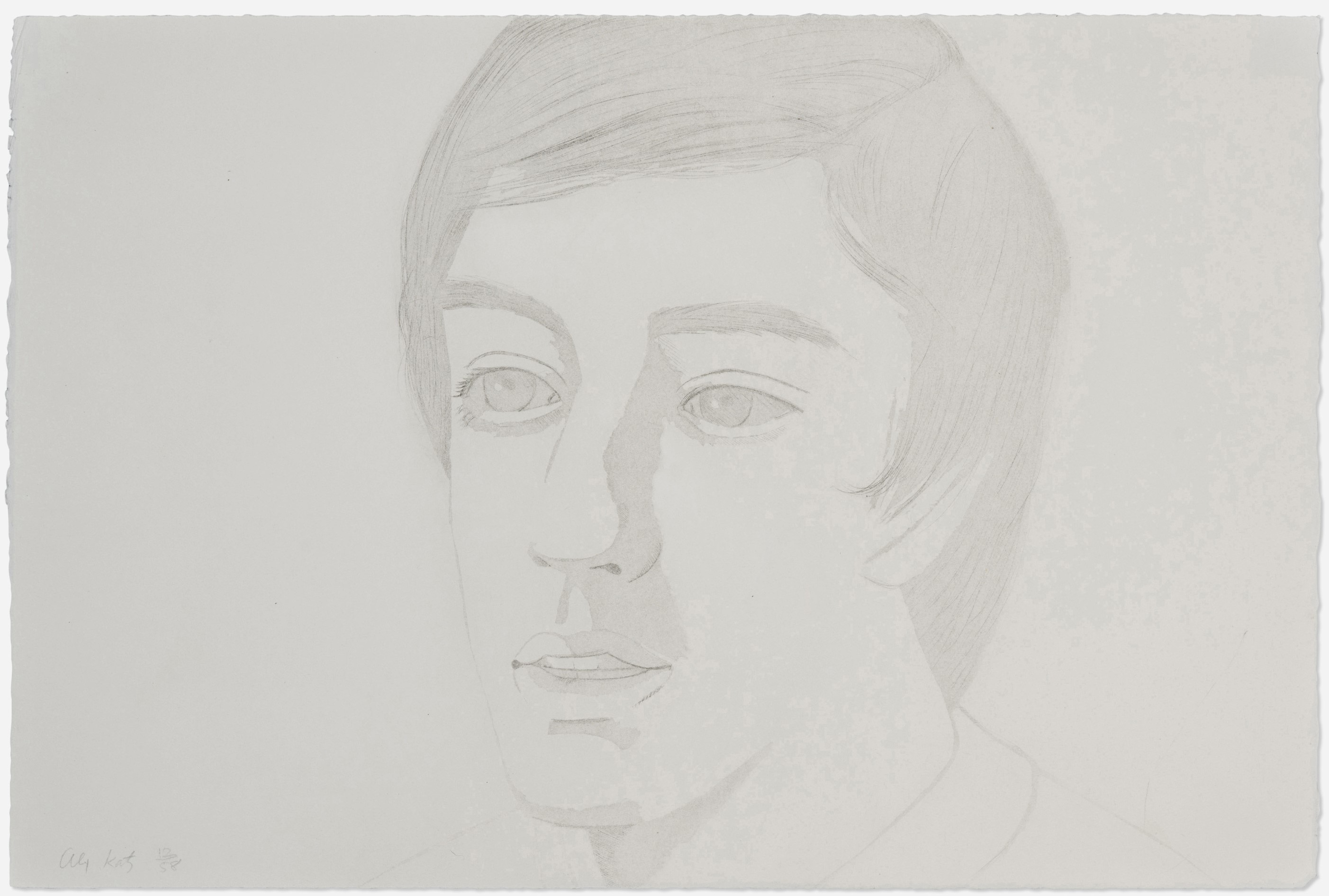 Alex Katz - Vincent with Open Mouth