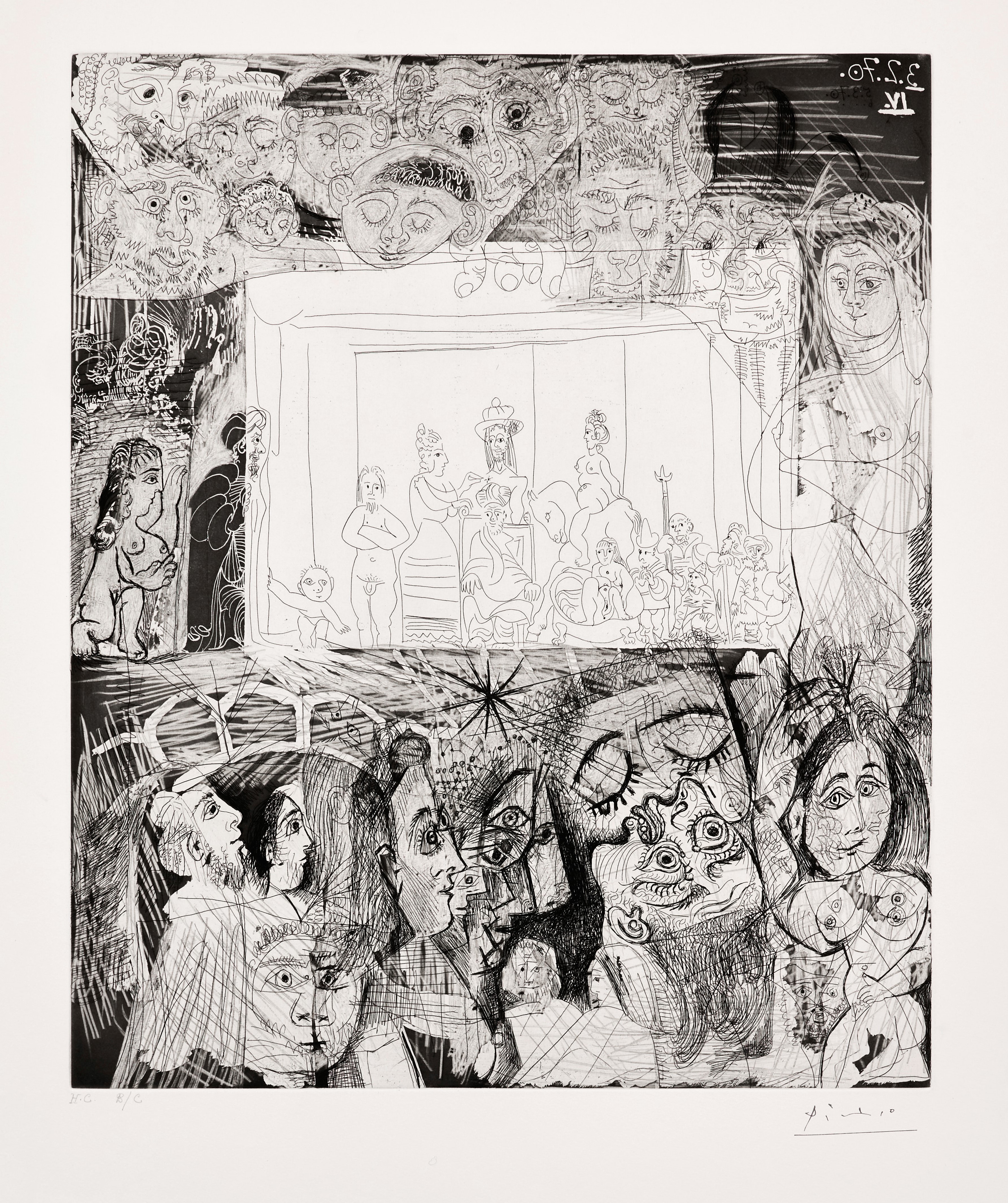 Pablo Picasso - Ecce Homo d'après Rembrandt -