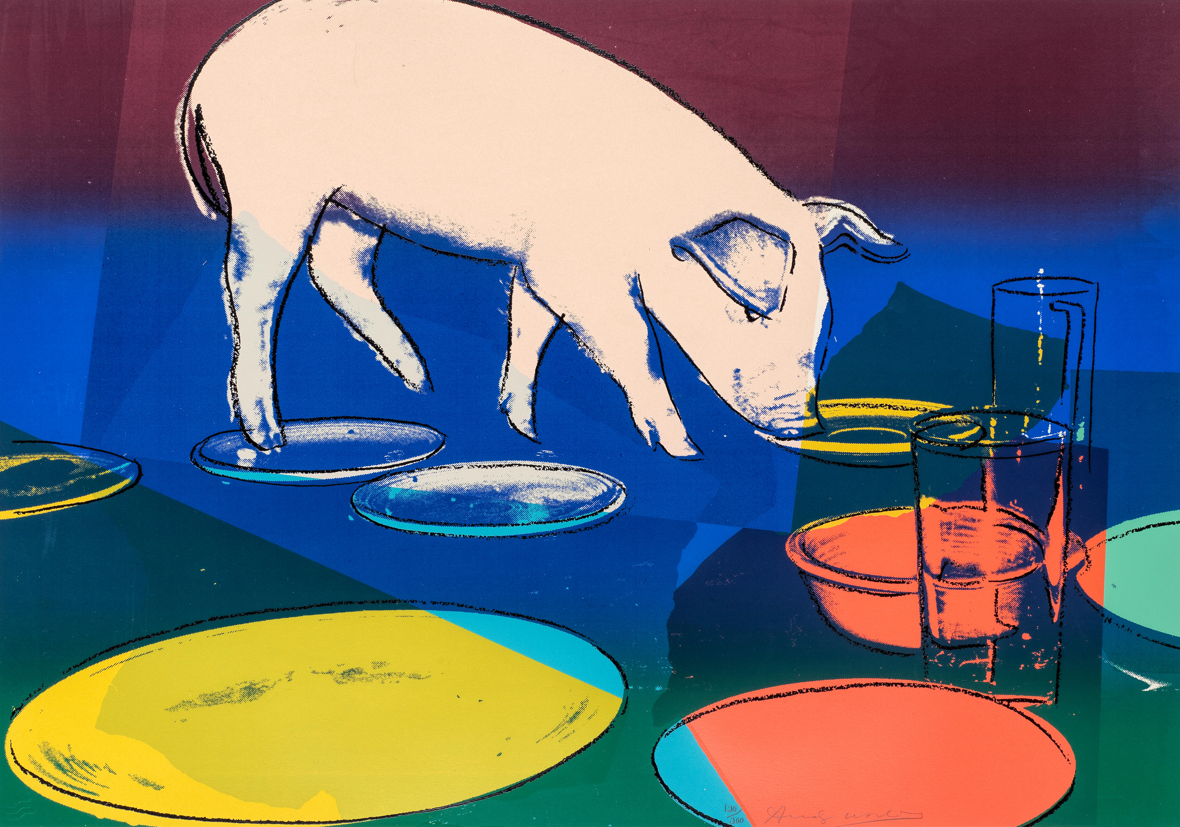 Andy Warhol - Fiesta Pig (Feldman & Schellmann II.184)