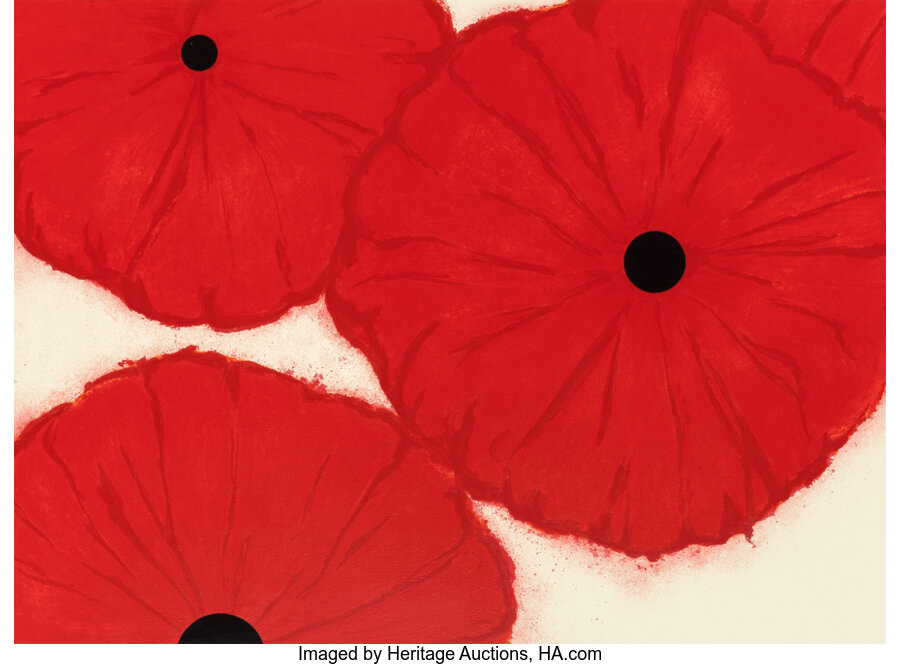Donald Sultan - Four Reds, Sept, 30, 2002