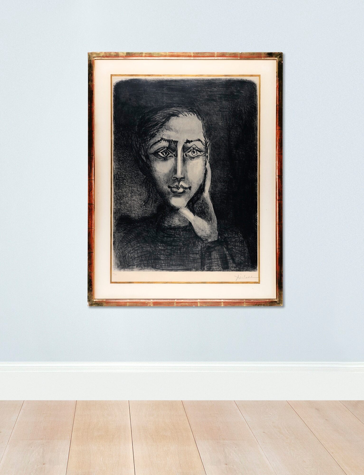 Pablo Picasso - Françoise sur fond gris