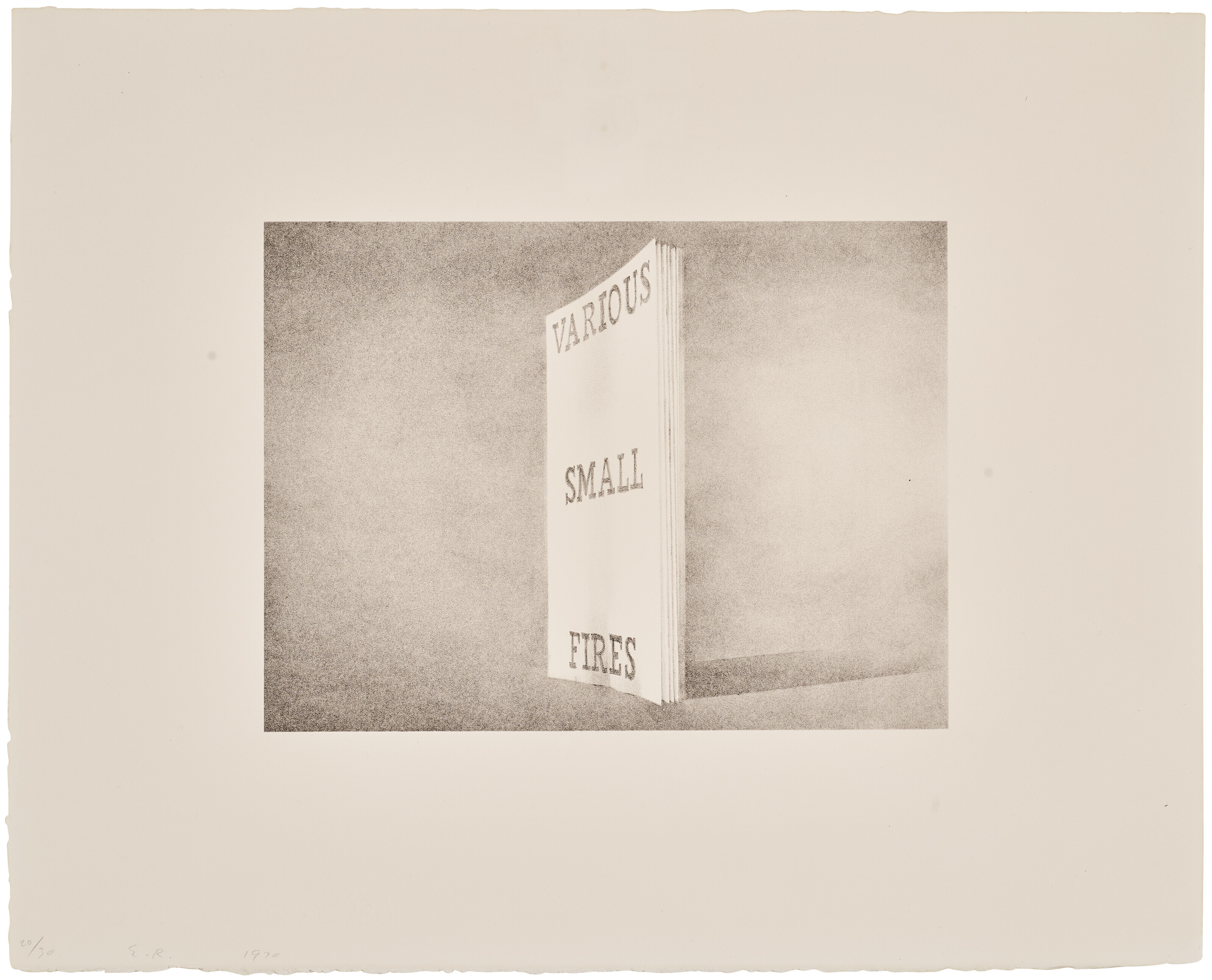 Ed Ruscha - Various Small Fires, from Book Covers
