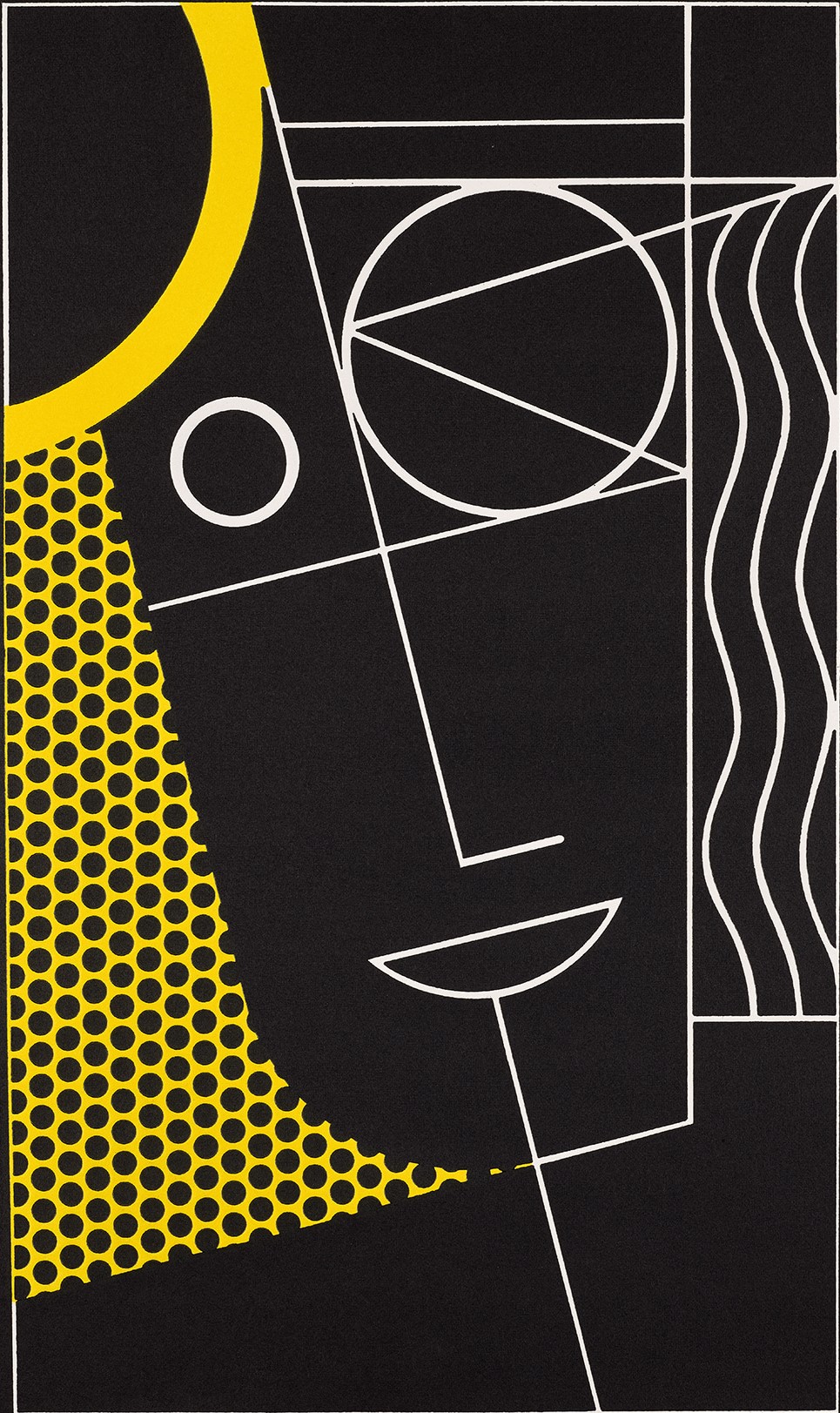 Roy Lichtenstein - Modern Head #2, from Modern Head Series (G. 243, C. 92)