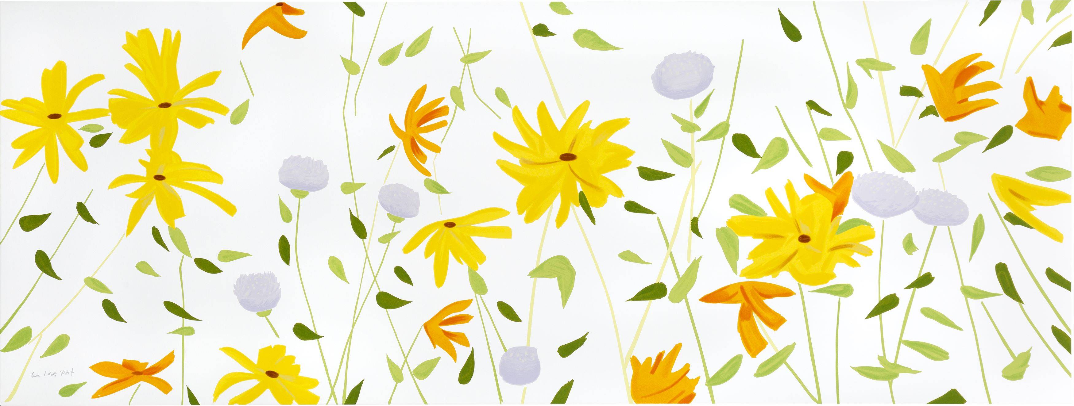Alex Katz - ”Summer Flowers”. 2018