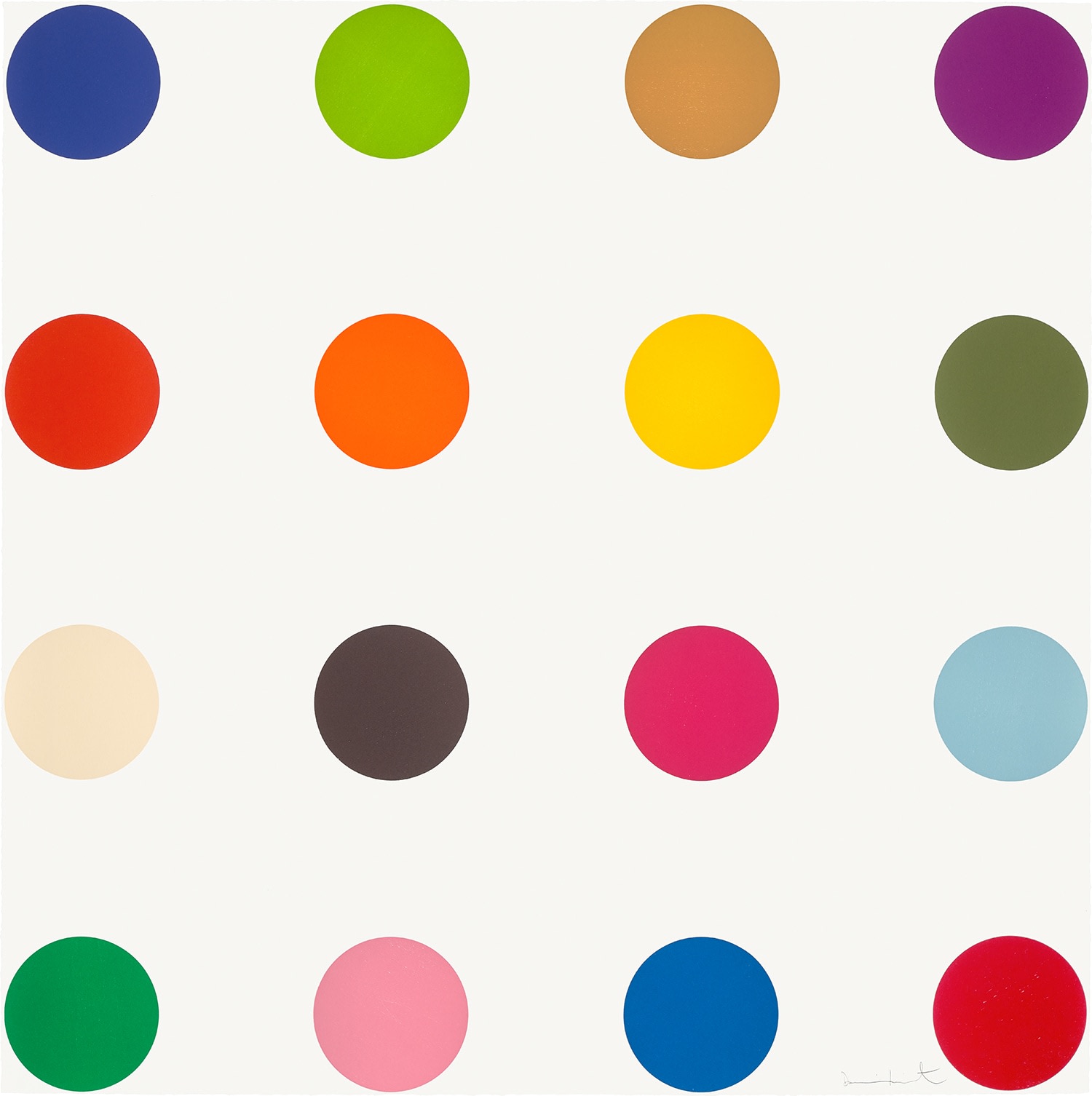 Damien Hirst - Cocarboxylase, from 12 Woodcut Spots