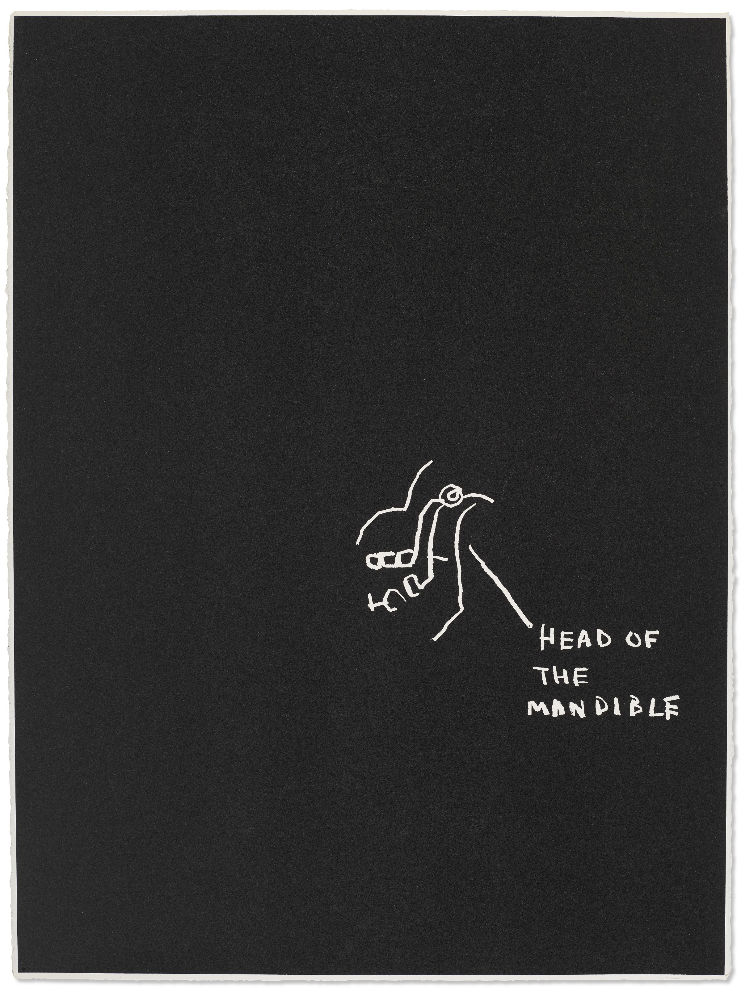 Jean-Michel Basquiat - Head of the Mandible, from Anatomy