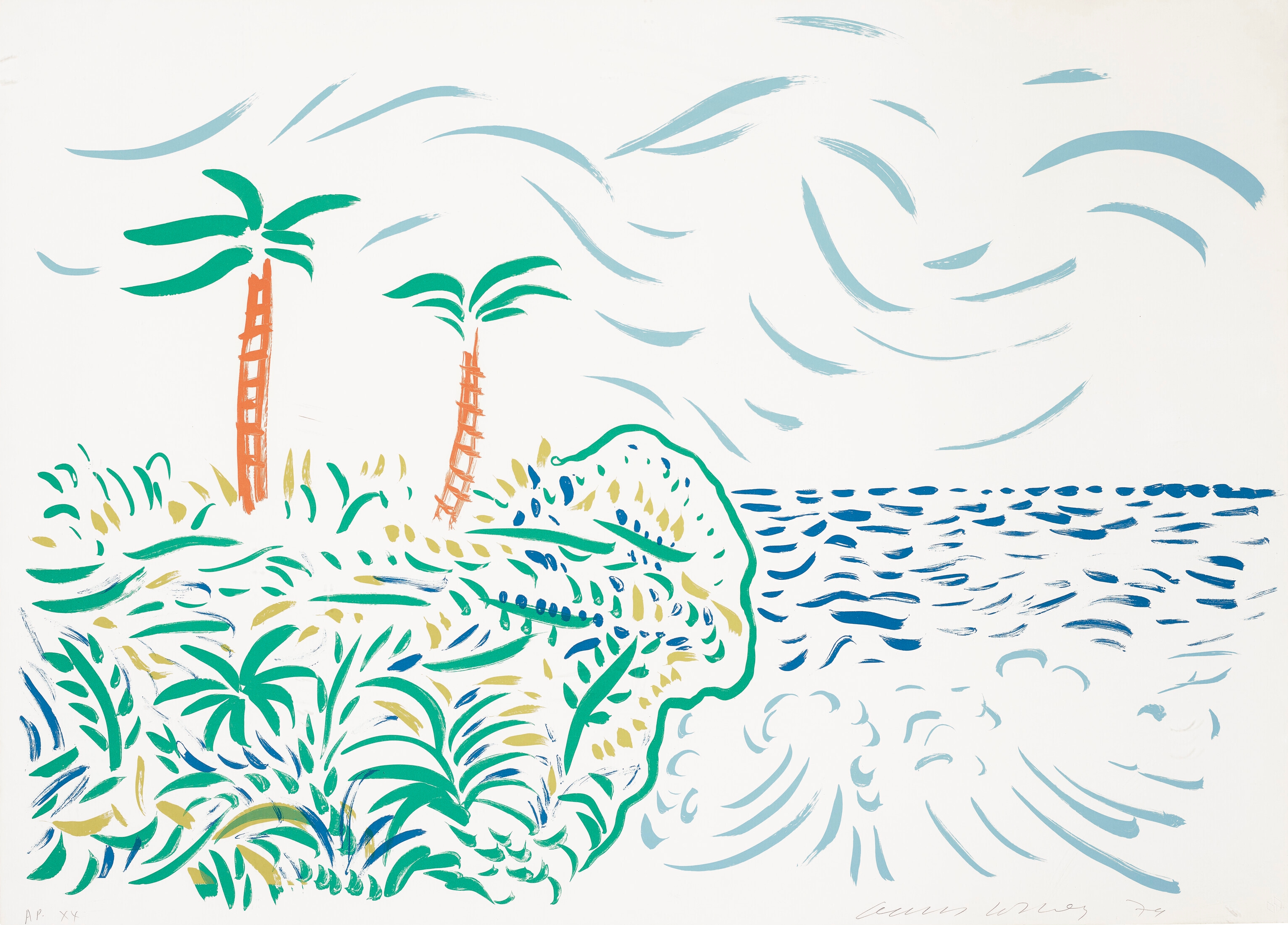 David Hockney - Bora Bora