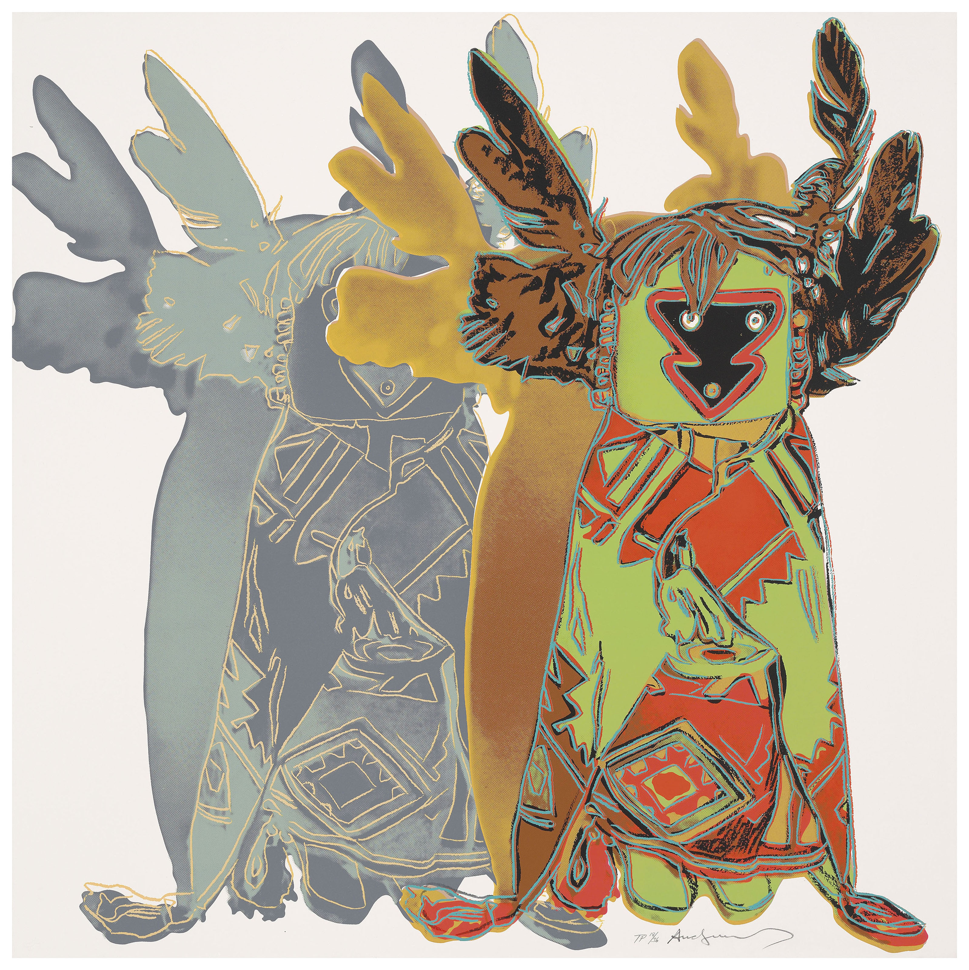 Andy Warhol - Kachina Dolls, from: Cowboys and Indians